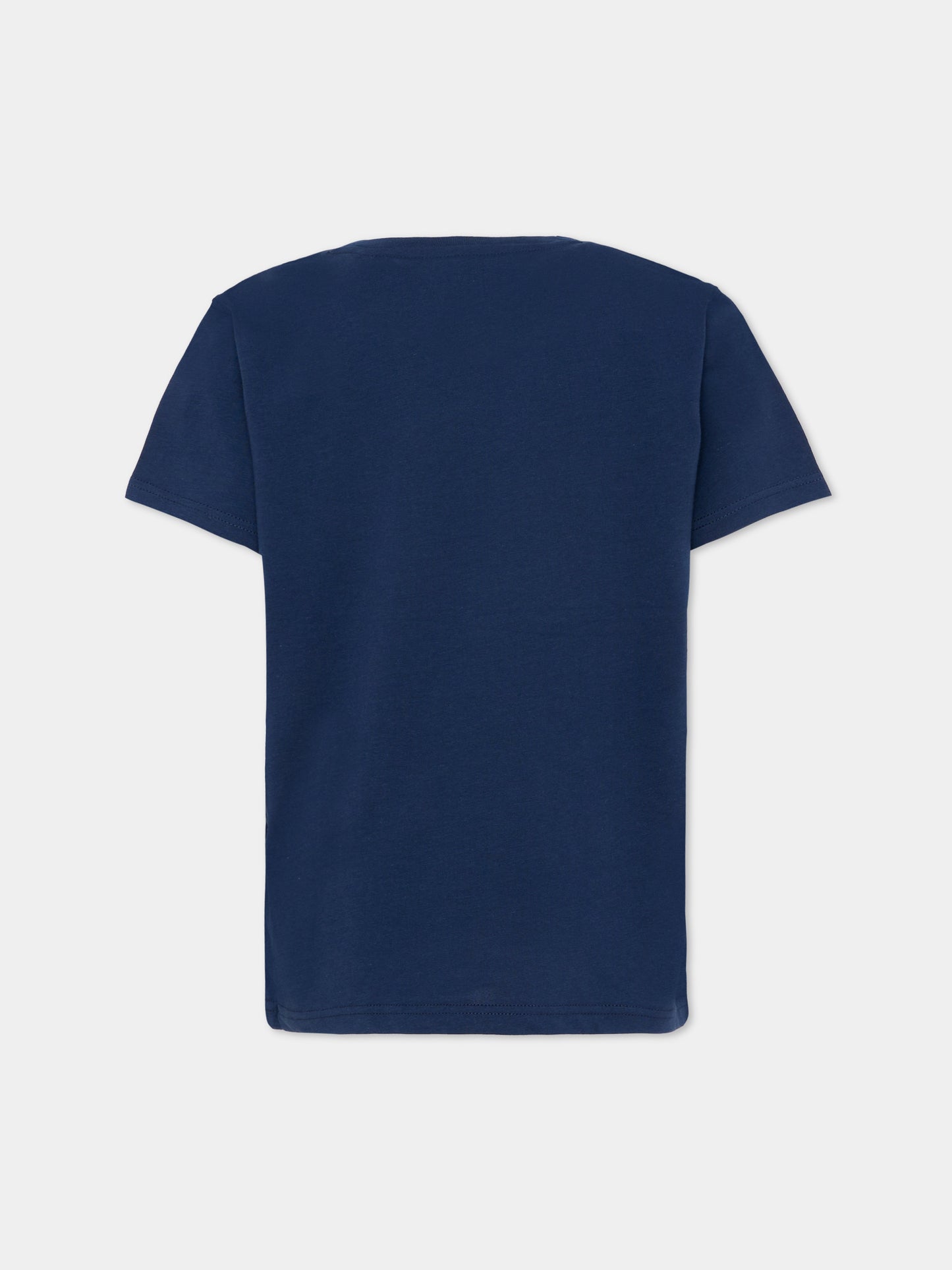 T-shirt blu per bambino con logo,New Balance,LAKB0253 NNY