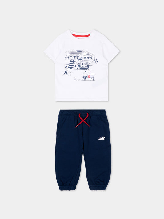 Completo sportivo multicolor per neonato,New Balance,LAKB0303I BWE