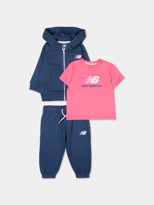 Completo sportivo blu per neonati,New Balance,LAKG0068I VTI