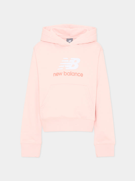 Felpa rosa New Balance per bambina,New Balance,LAKG0207 PIE