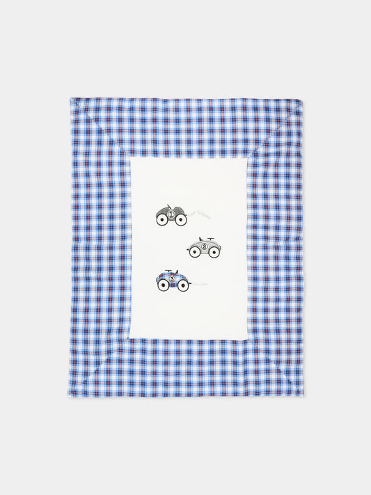 Coperta avorio per neonato con macchinine,Monnalisa,22F005 6000 0143