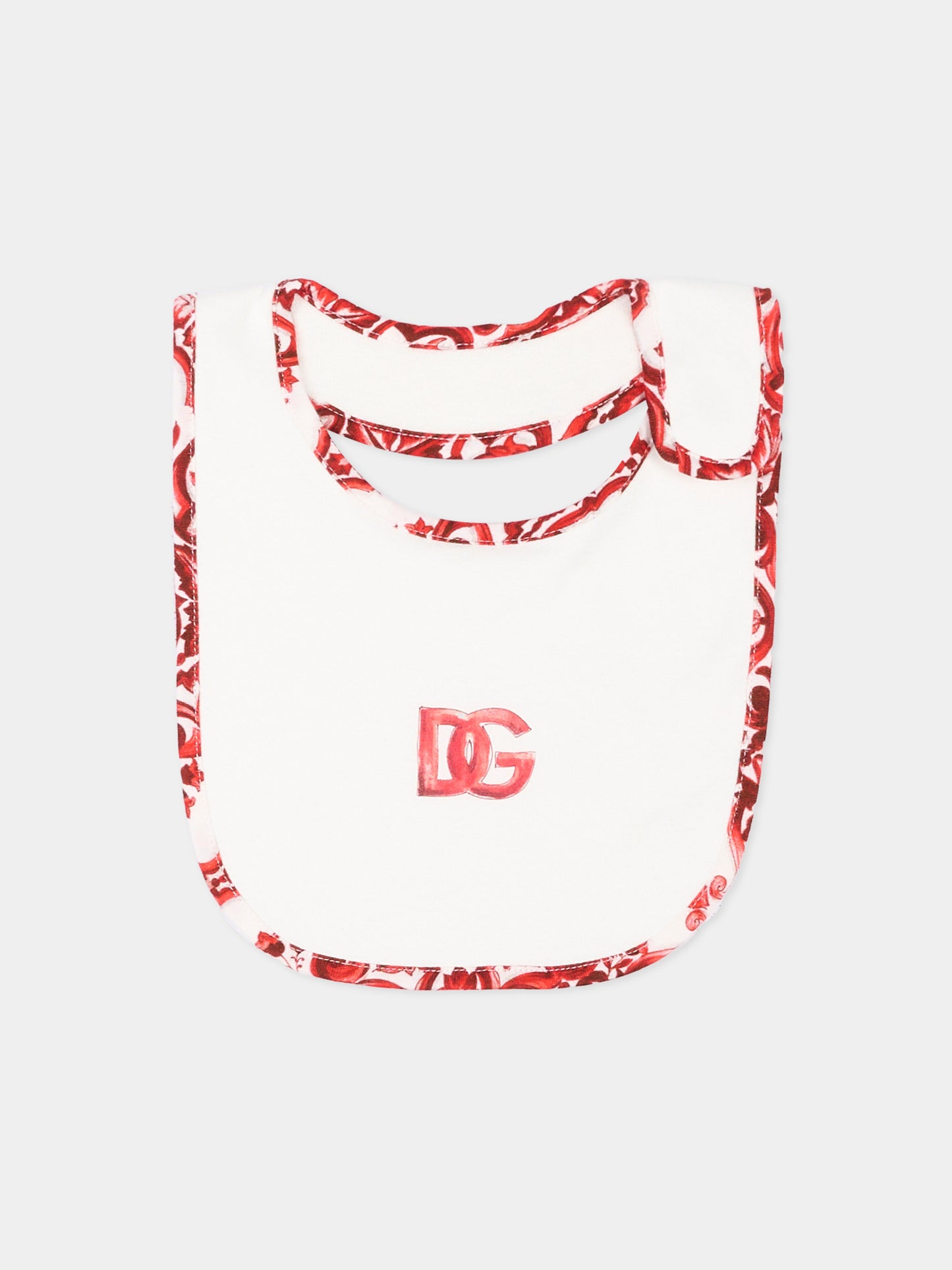 Set tutina avorio per neonato con logo,Dolce & Gabbana Kids,L1JOCN G7P5B W0111