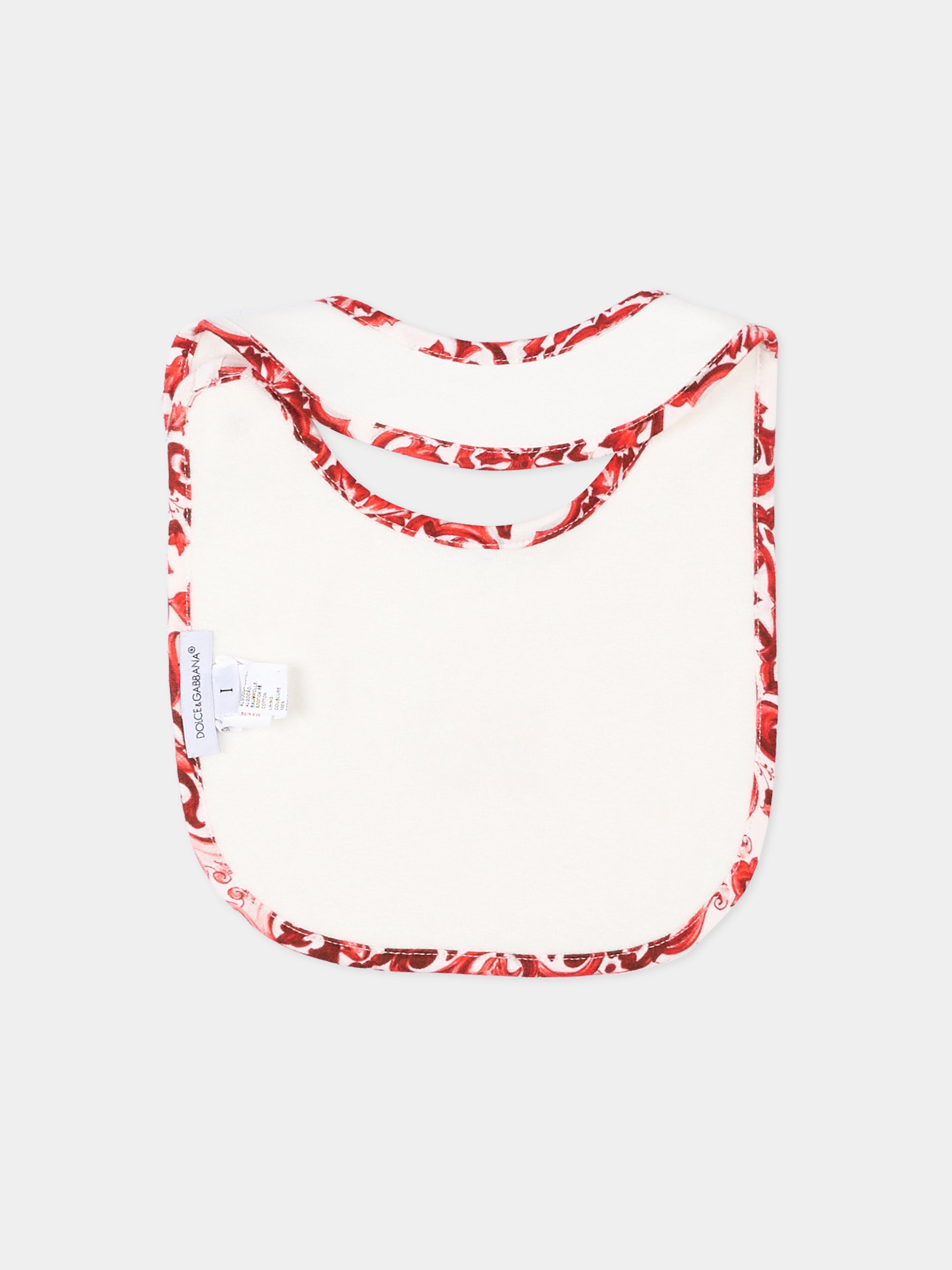 Set tutina avorio per neonato con logo,Dolce & Gabbana Kids,L1JOCN G7P5B W0111