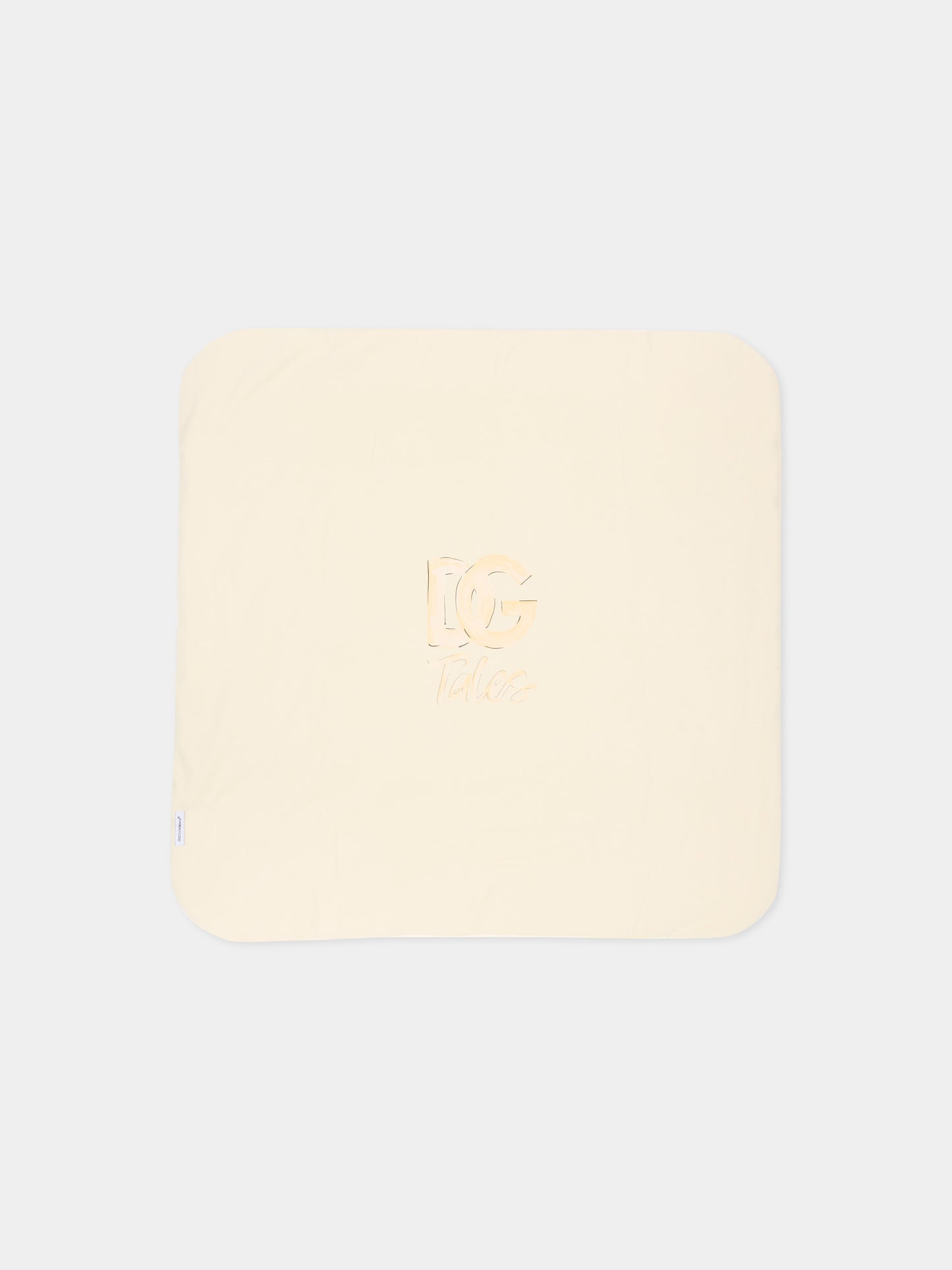 Coperta beige per neonato con stampa,Dolce & Gabbana Kids,LNJAJ0 G7P8L S9000