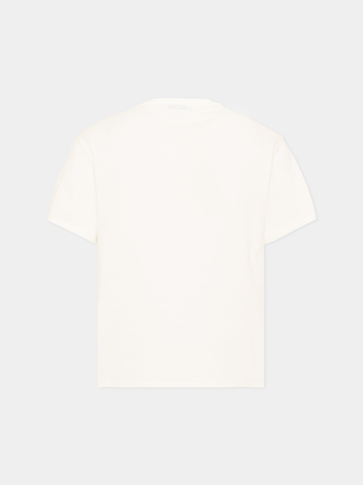 T-shirt avorio per bambina con stampa floreale,Dolce & Gabbana Kids,L5JTNM G7QUW W0111