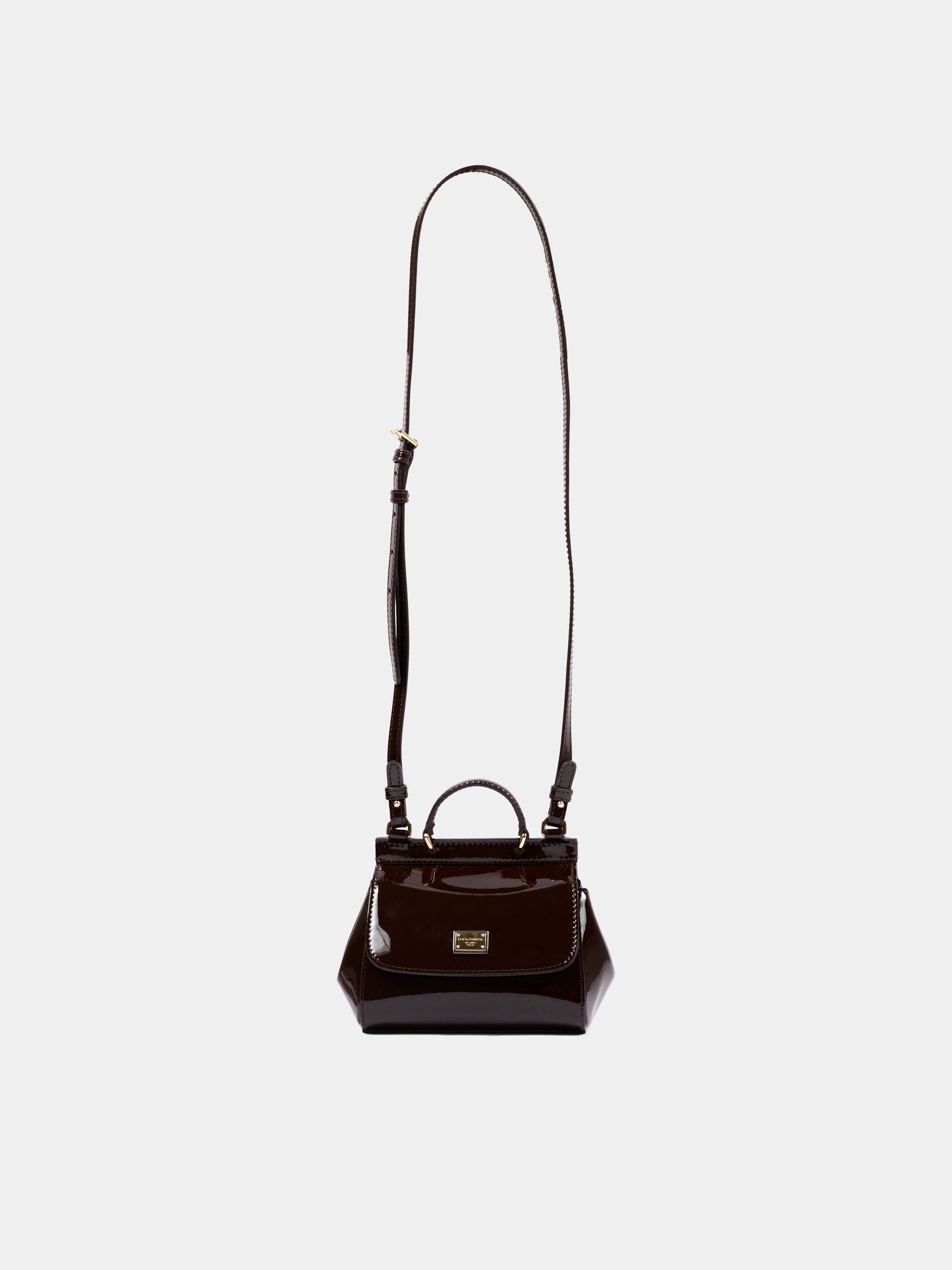 Borsa elegante marrone per bambina con logo,Dolce & Gabbana Kids,EB0003 A1067 80058