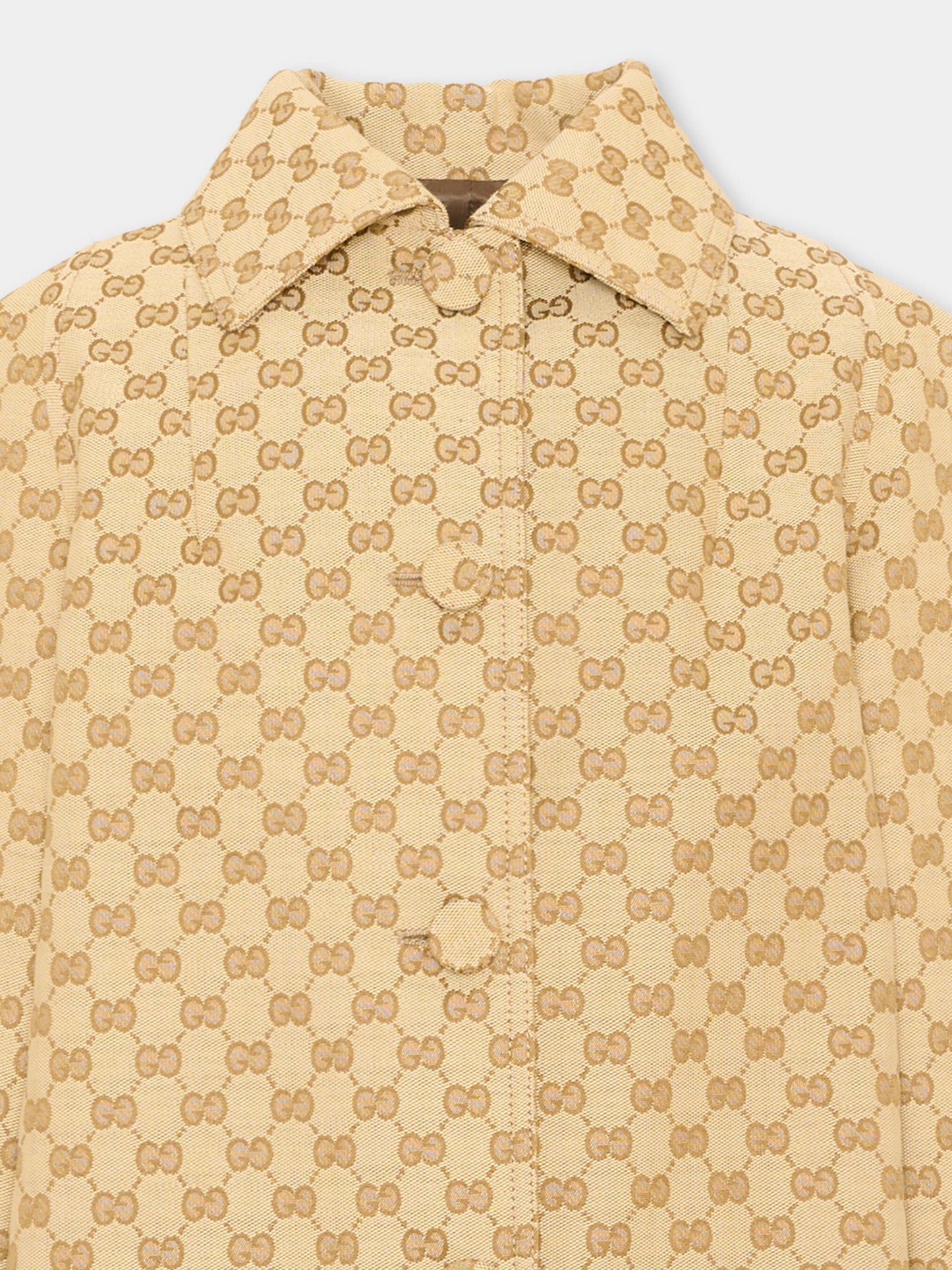 Cappotto beige per bambina GG