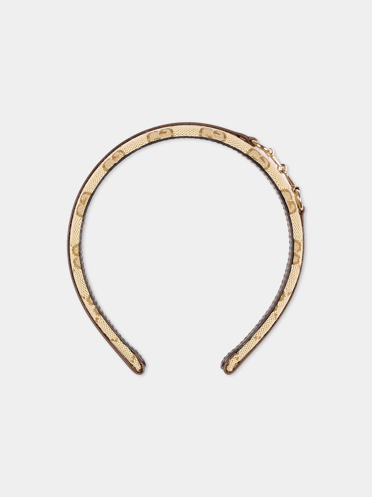 Cerchietti beige monogramma GG per bambina,Gucci Kids,868430 4HBJ7 2064
