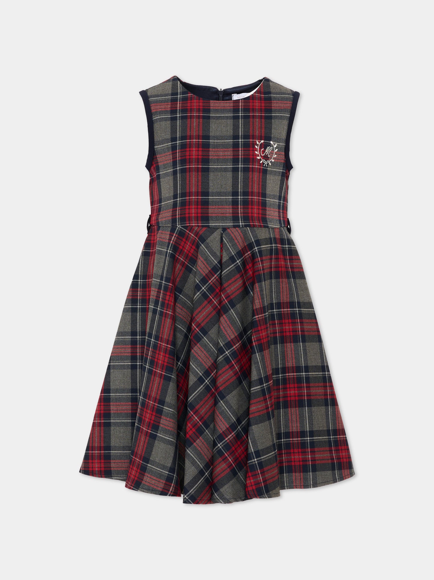 Vestito tartan per bambina,Monnalisa,18HSCA 8321 3156