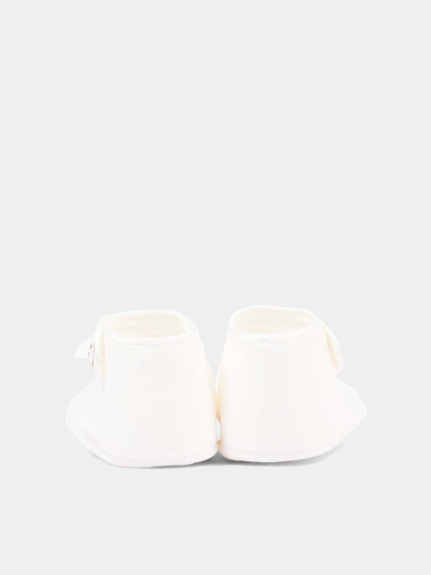 Ballerine avorio per neonata con fiocco,Monnalisa,73H001 8803 0001