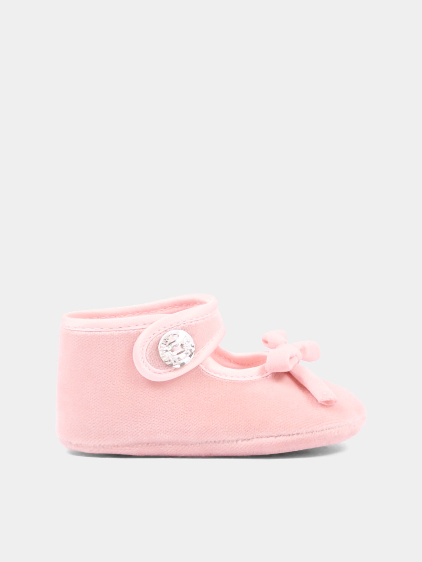 Ballerine rosa per neonata con fiocco,Monnalisa,73H001 8803 0092