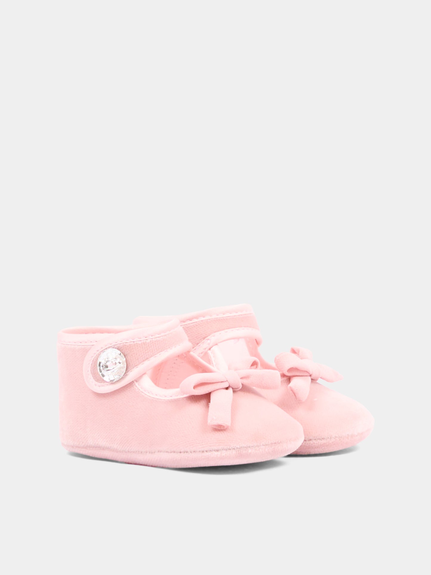 Ballerine rosa per neonata con fiocco,Monnalisa,73H001 8803 0092