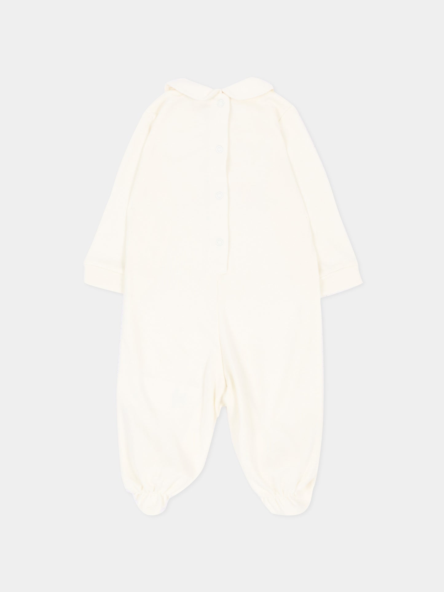 Tutina avorio per neonata con orsetto,Monnalisa,35H207 8001 0001