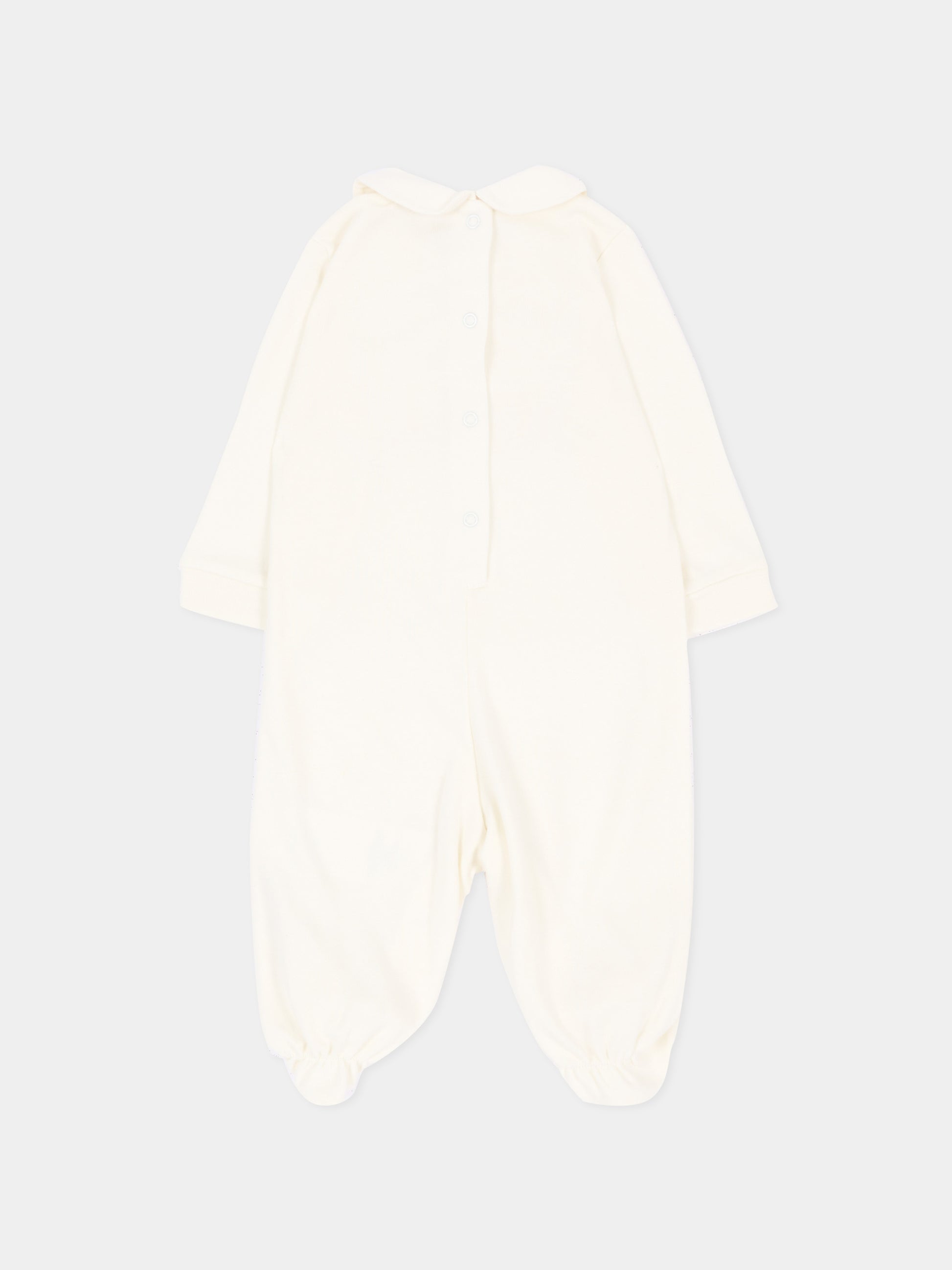 Tutina avorio per neonata con orsetto,Monnalisa,35H207 8001 0001