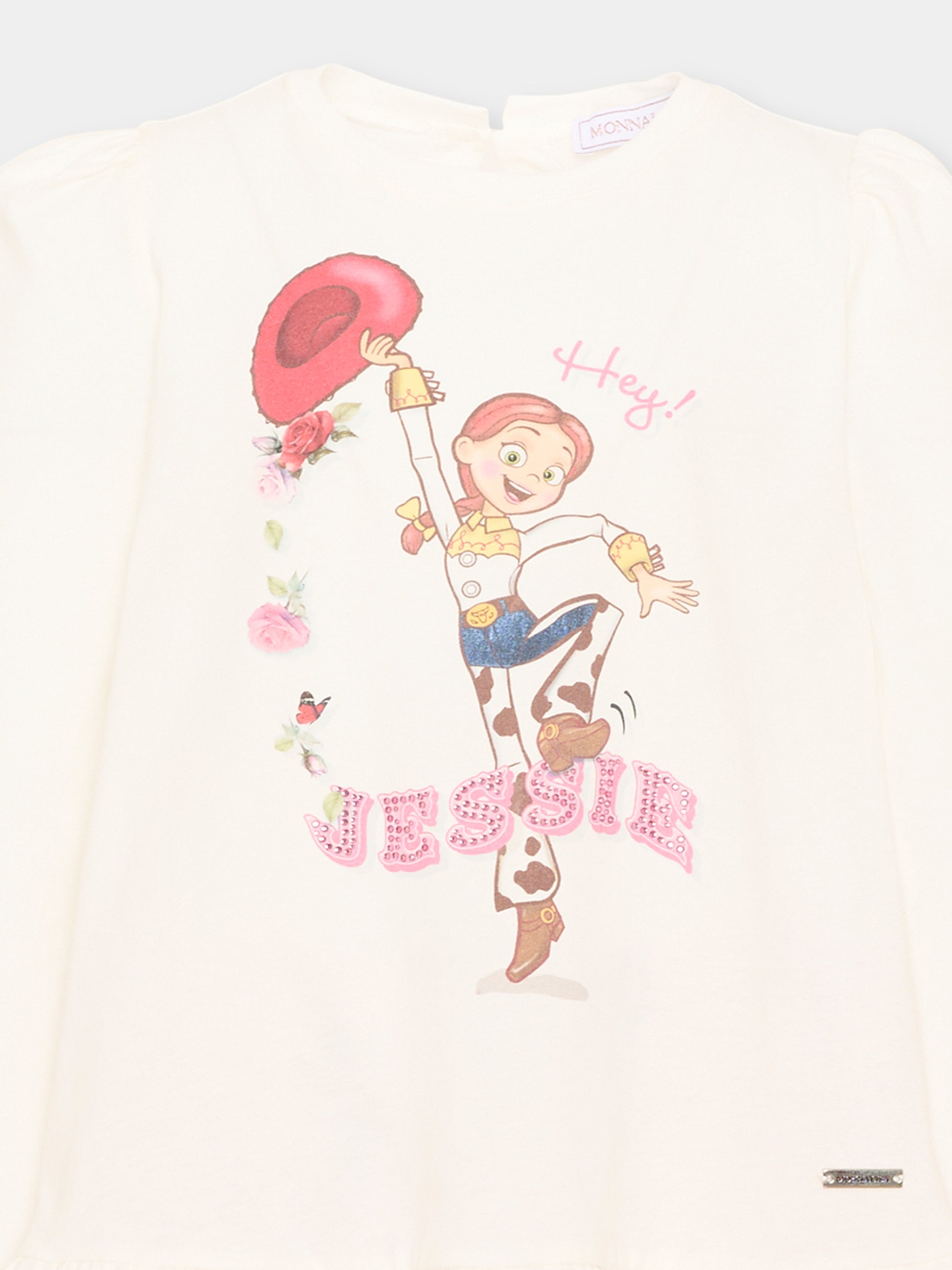 Completo sportivo avorio per bambina con Jessie di Toy Story,Monnalisa,19H501 8002 0194