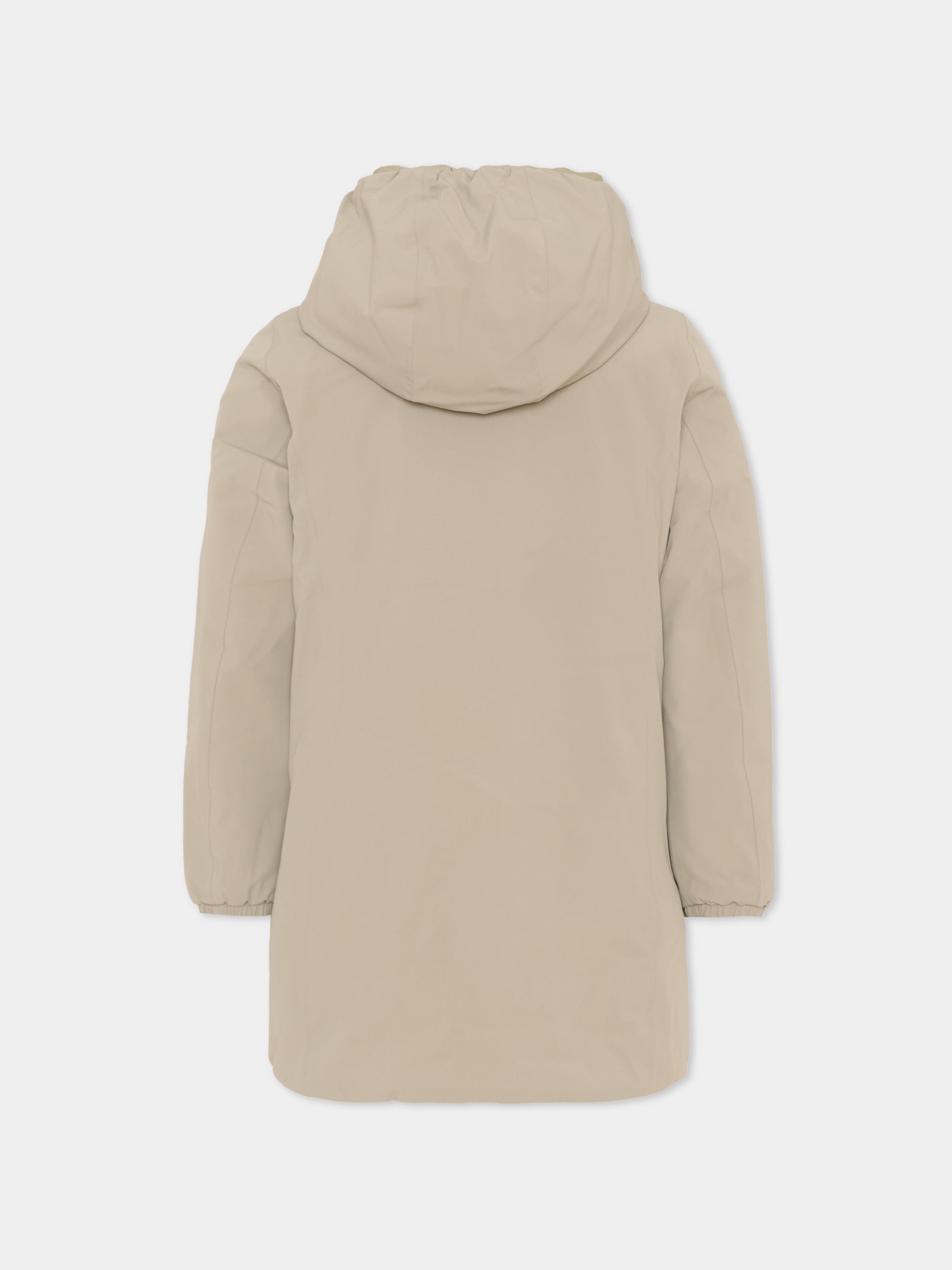 Piumino verde Denise per bambina con logo,K-way,K11517W B2M