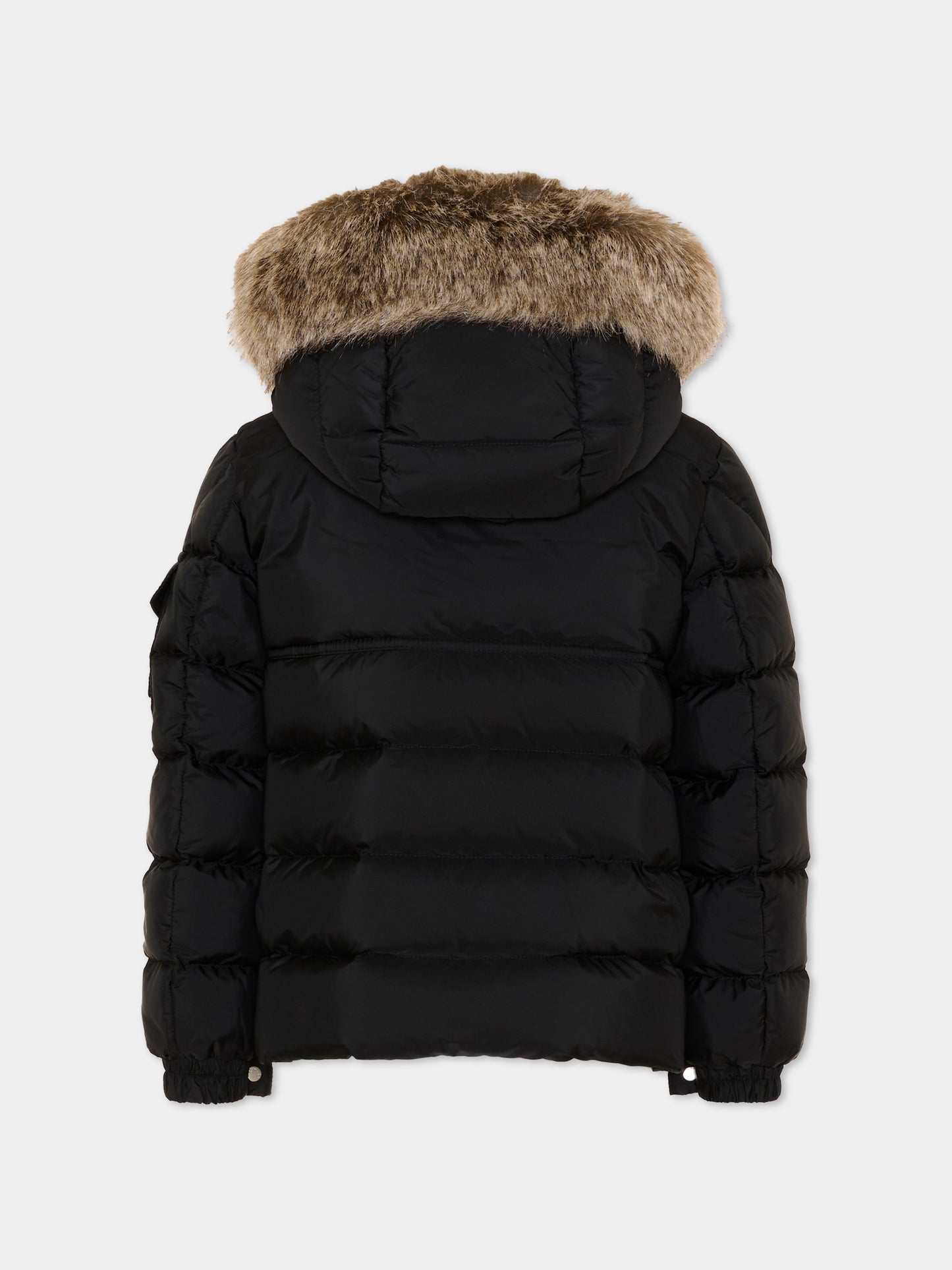Piumini nero New Byronf per bambini con logo,Moncler Kids,L2954 1A00053 53A5E 999