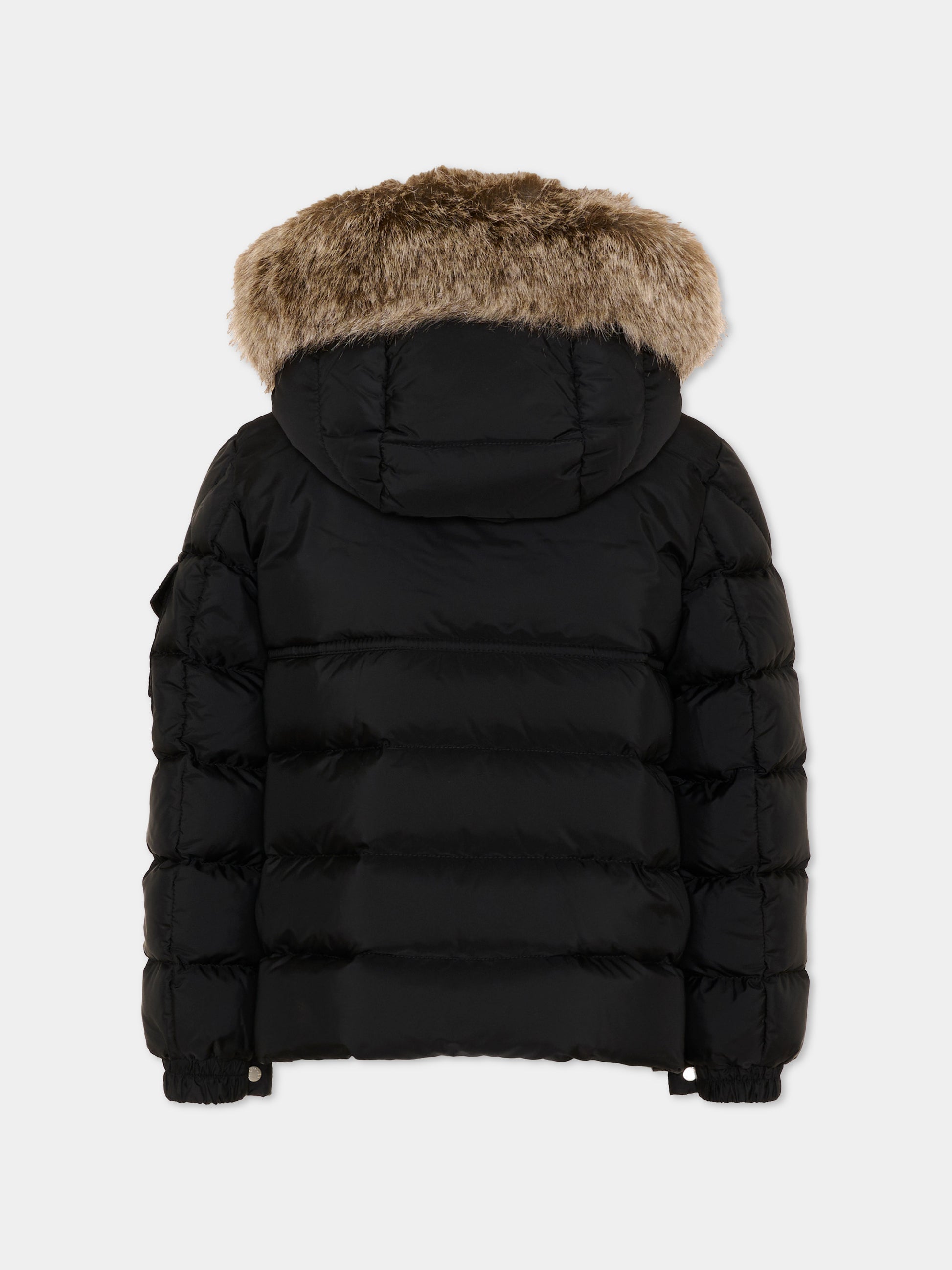 Piumini nero New Byronf per bambini con logo,Moncler Kids,L2954 1A00053 53A5E 999