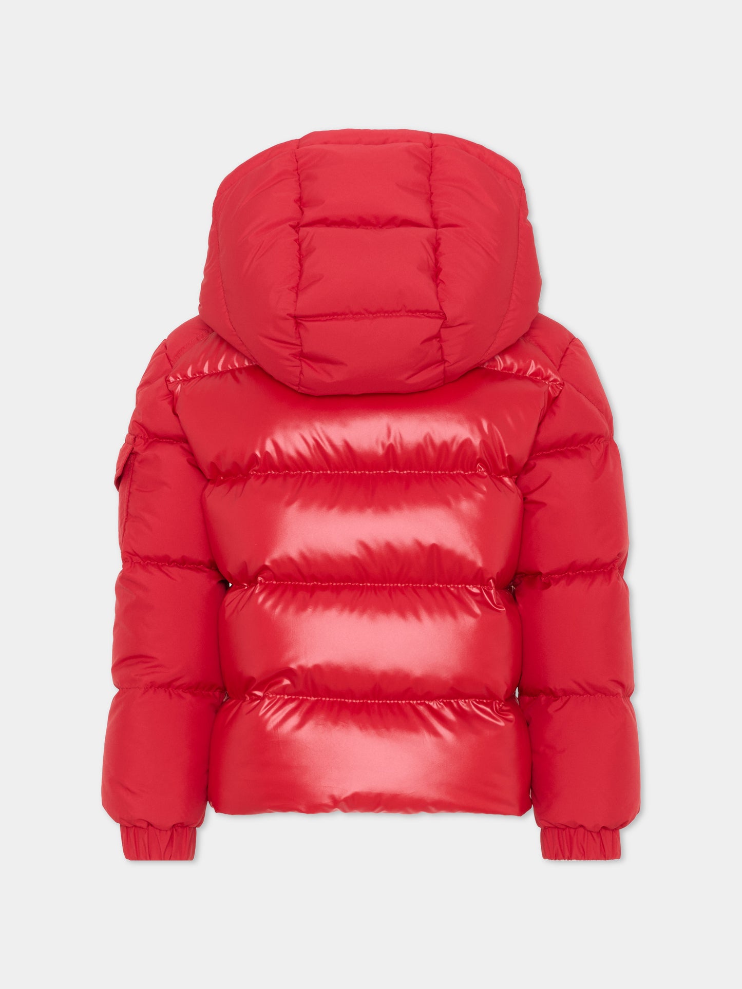 Piumini rosso Hyoseris per bambini con logo,Moncler Kids,L2954 1A00076 597YX 457