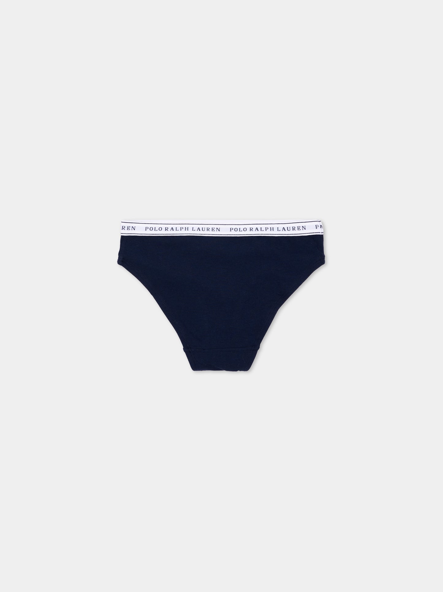 Slip multicolor per bambina con logo,Ralph Lauren Kids,4P5039 BK9