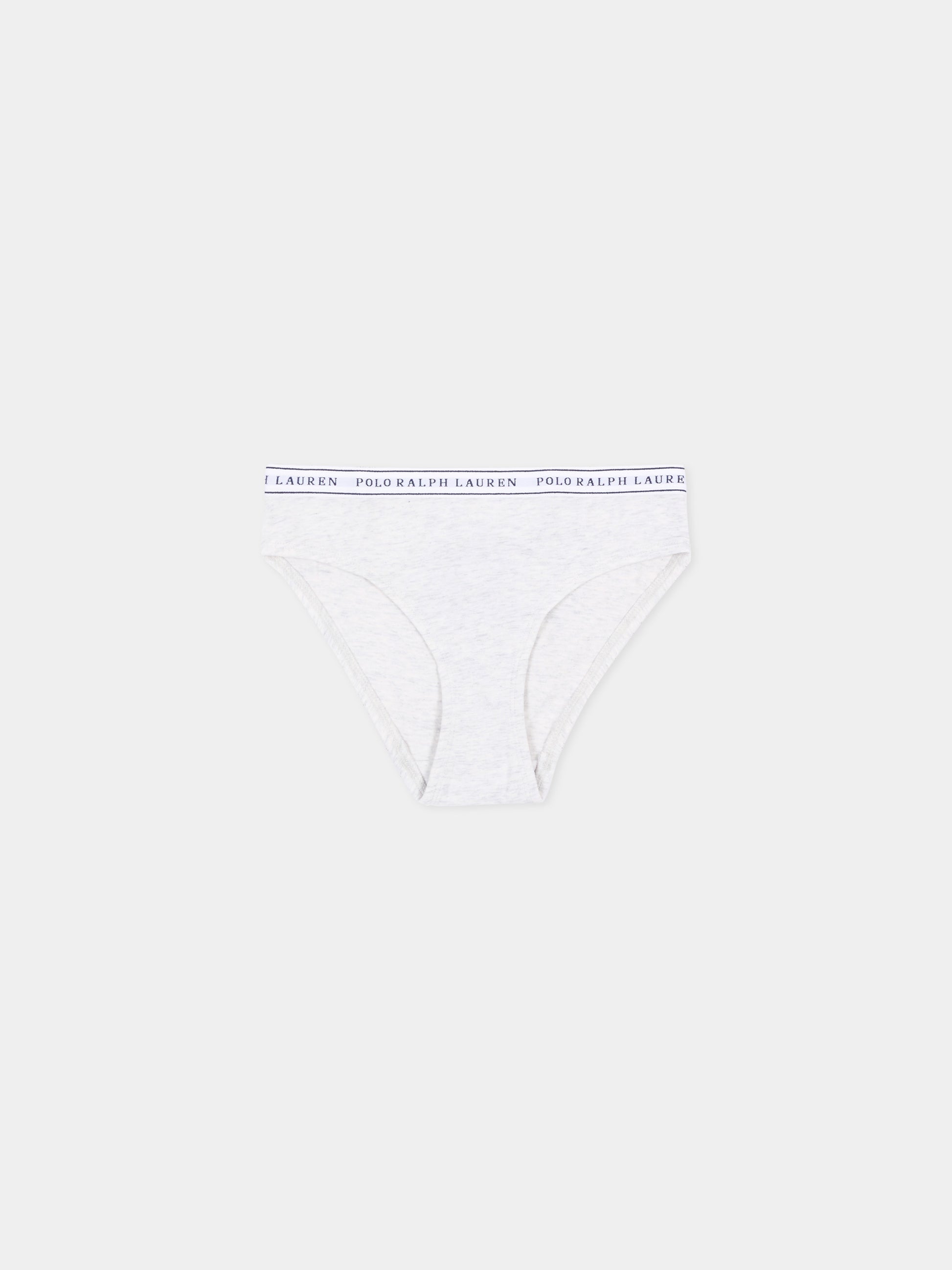 Slip multicolor per bambina con logo,Ralph Lauren Kids,4P5039 BK9