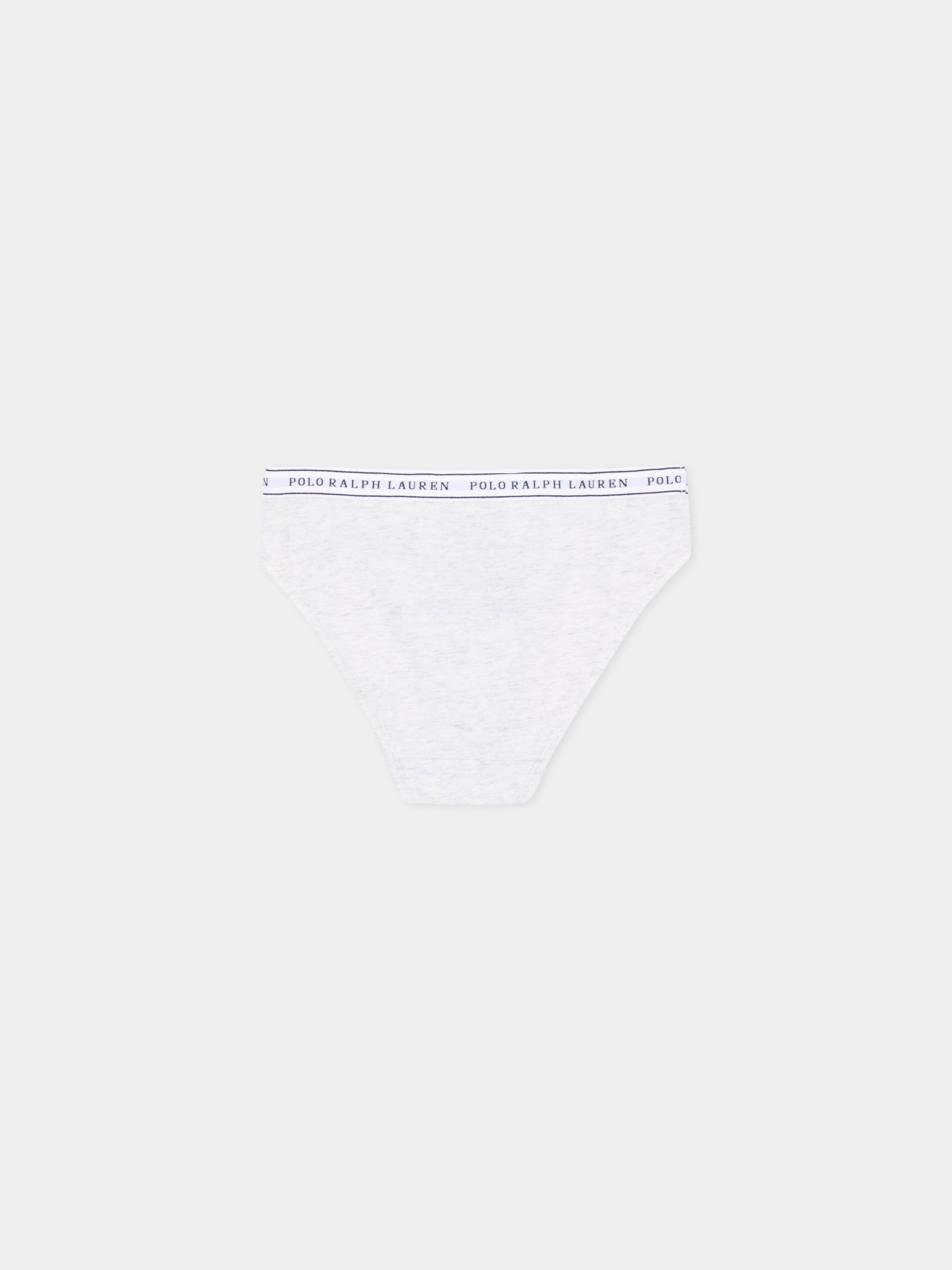 Slip multicolor per bambina con logo,Ralph Lauren Kids,4P5039 BK9