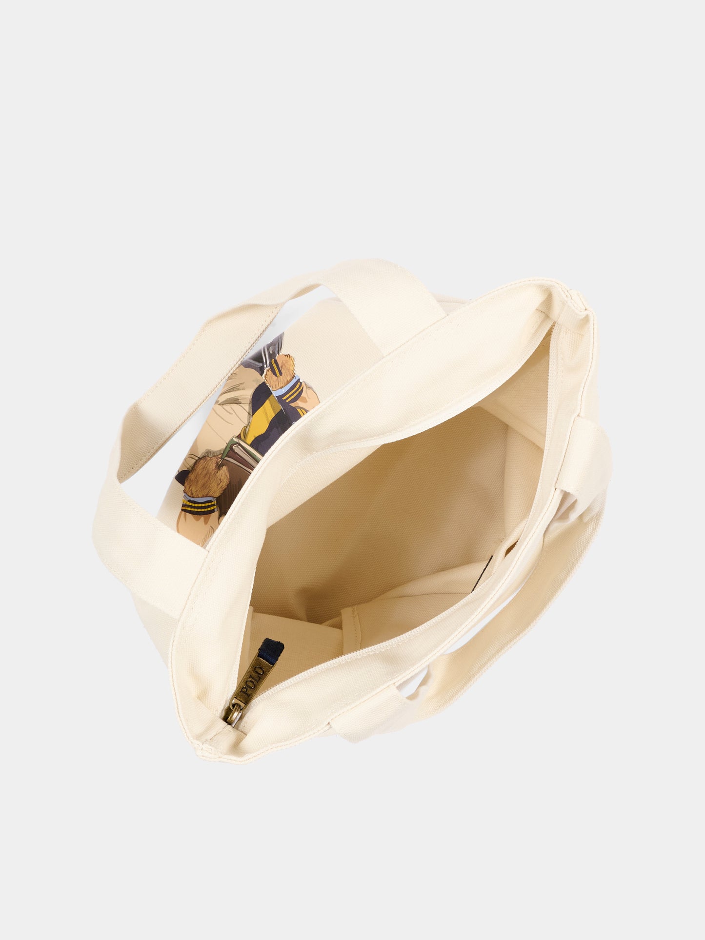 Borsa avorio per bambini Polo Bear,Ralph Lauren Kids,9AR021 J9F