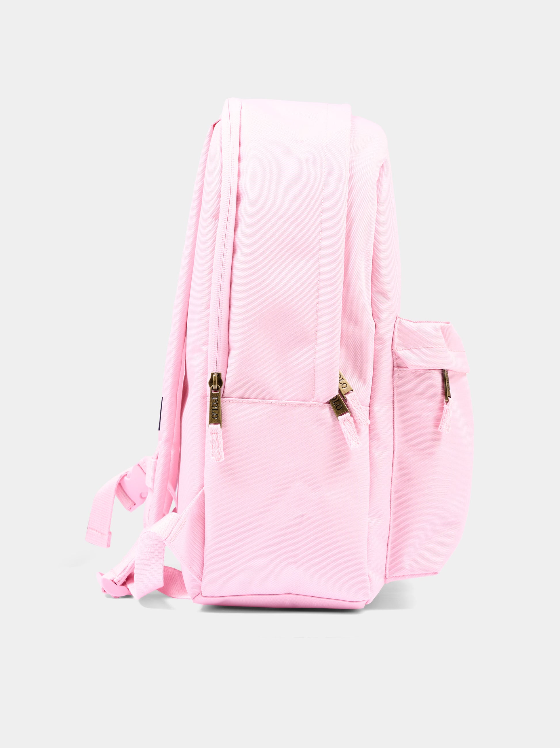 Zaino rosa con Polo Bear,Ralph Lauren Kids,9AR149 AP7