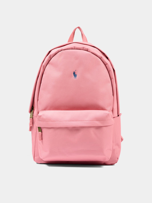 Zaino rosa per bambina con Pony,Ralph Lauren Kids,9AR151 AI5