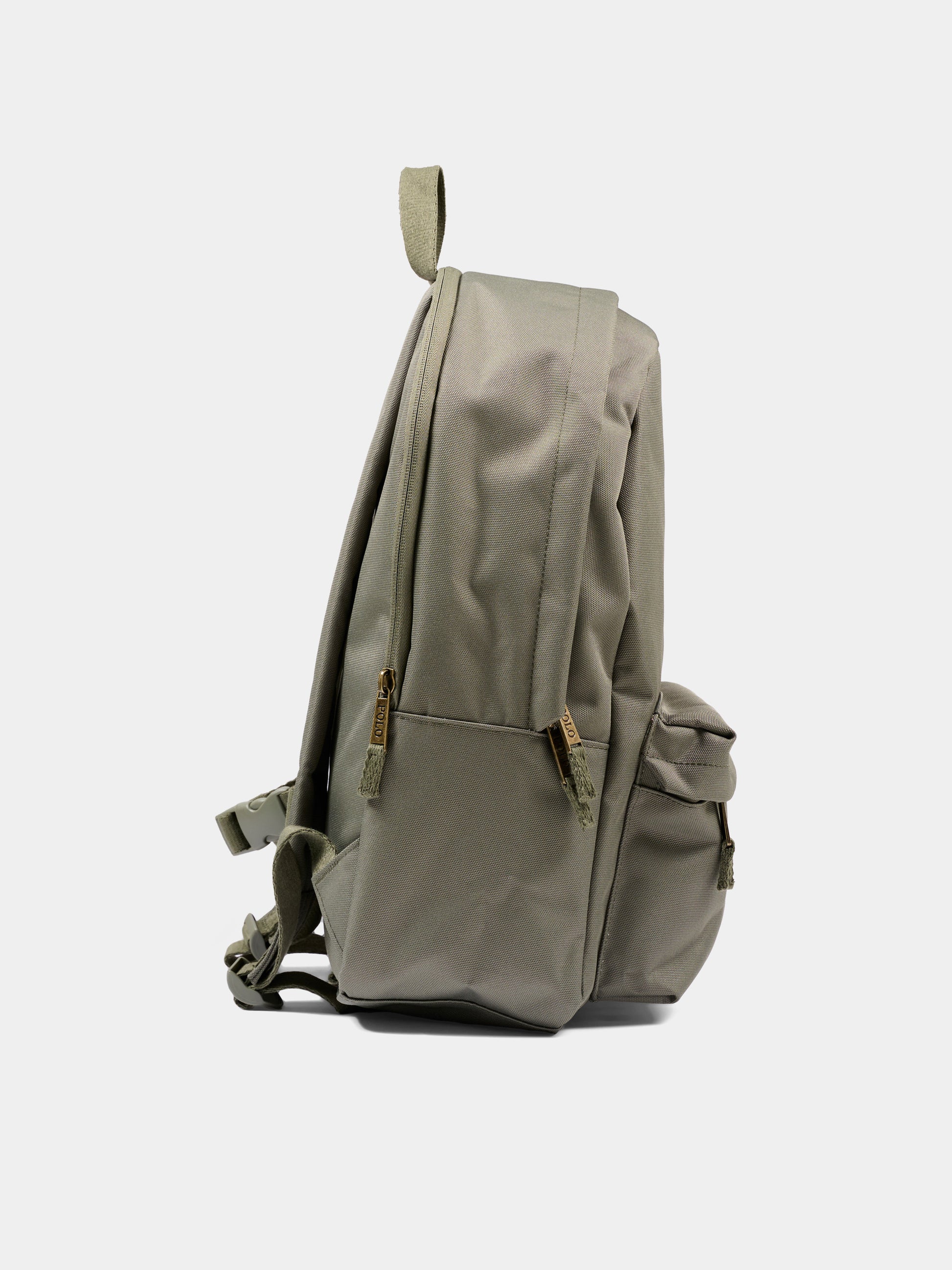 Zaino verde con Pony ricamato,Ralph Lauren Kids,9AR151 FFF
