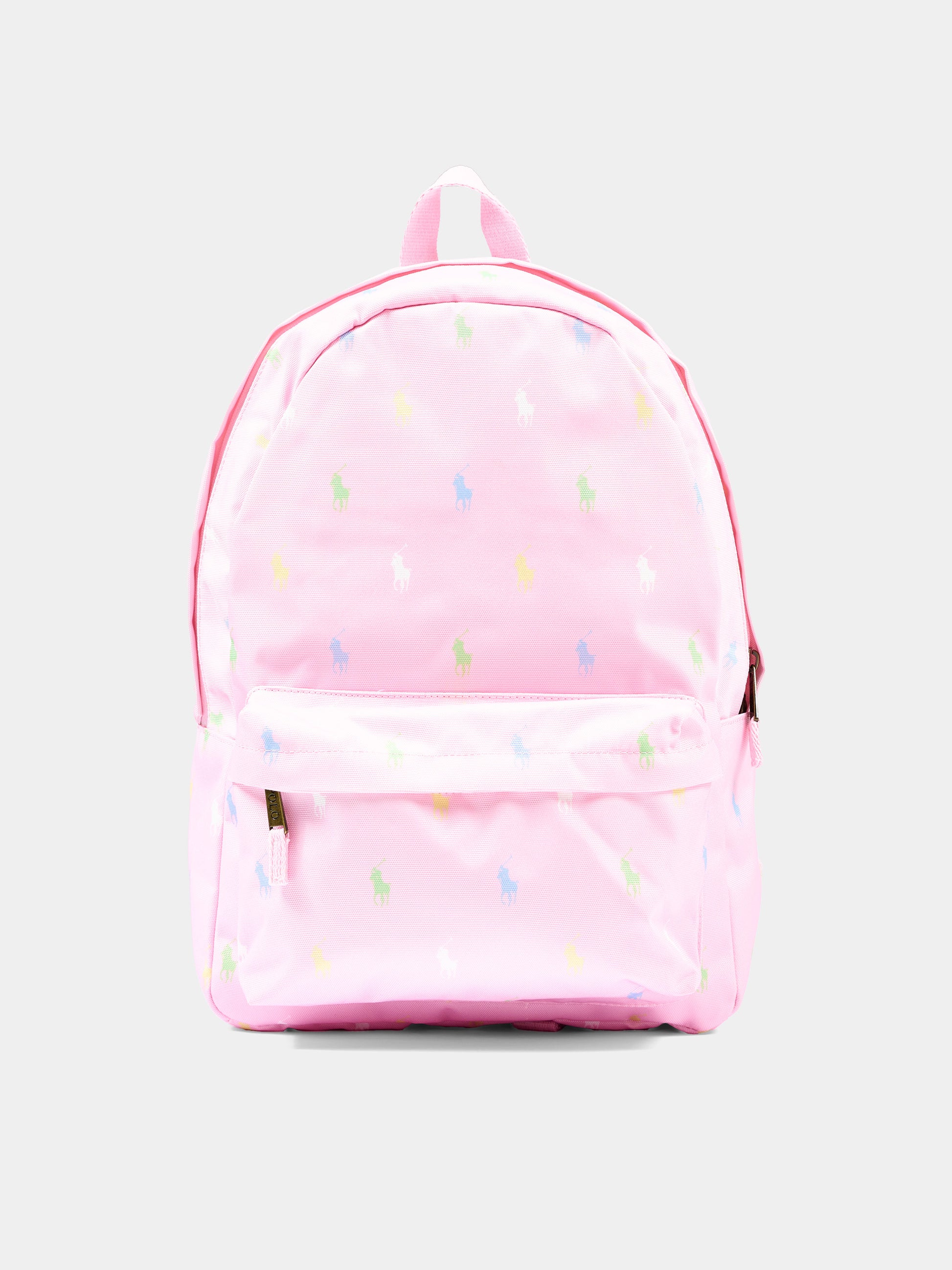 Zaino rosa per bambina con Pony,Ralph Lauren Kids,9AR153 ADG