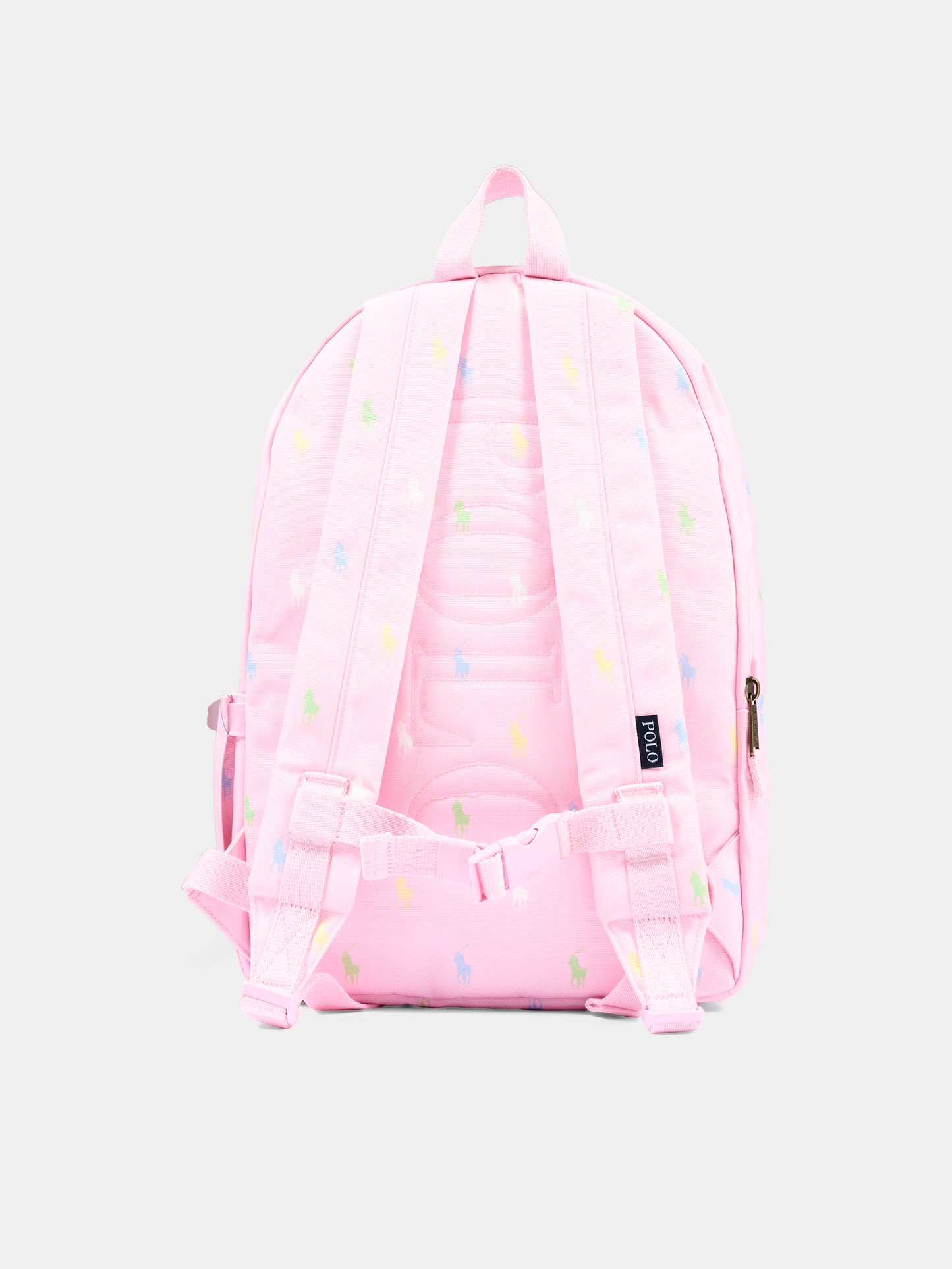 Zaino rosa per bambina con Pony,Ralph Lauren Kids,9AR153 ADG