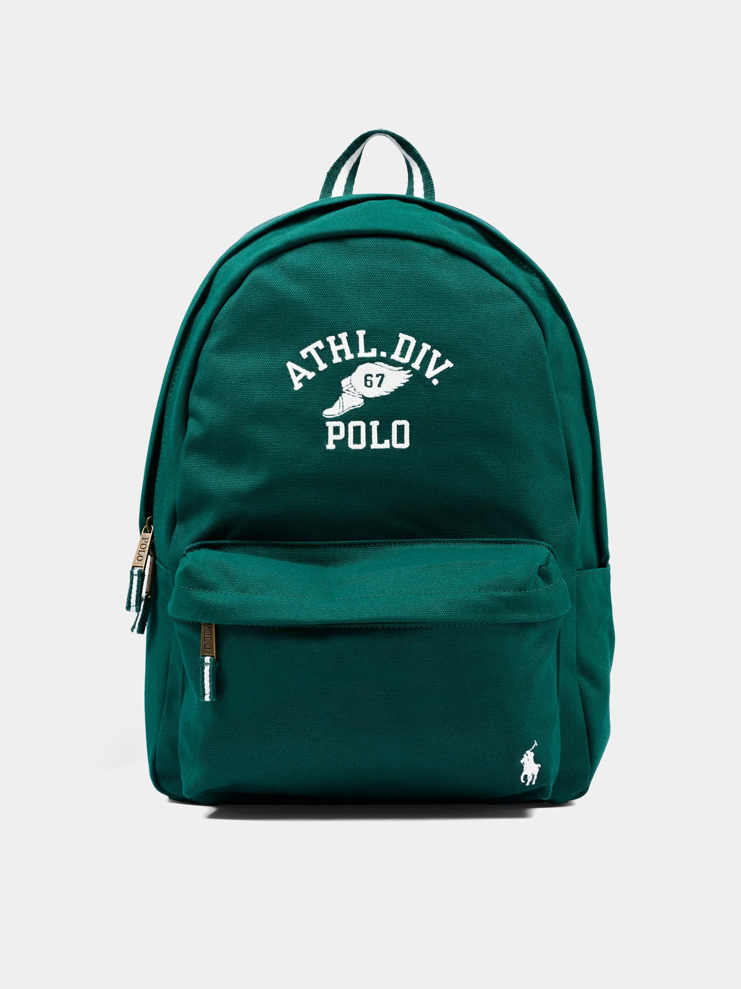Zaino verde per bambino con ricamo,Ralph Lauren Kids,9AR195 F9K