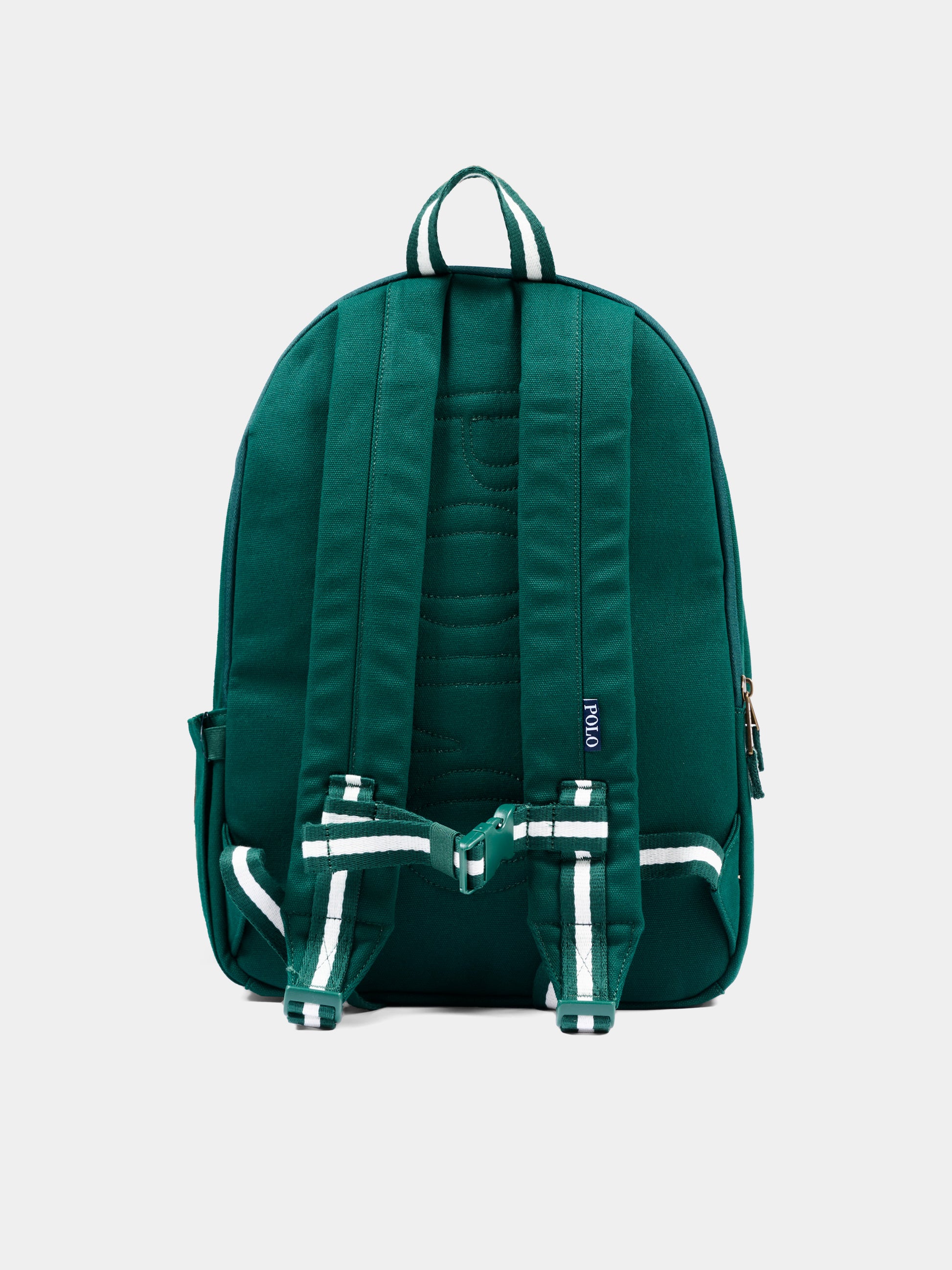 Zaino verde per bambino con ricamo,Ralph Lauren Kids,9AR195 F9K