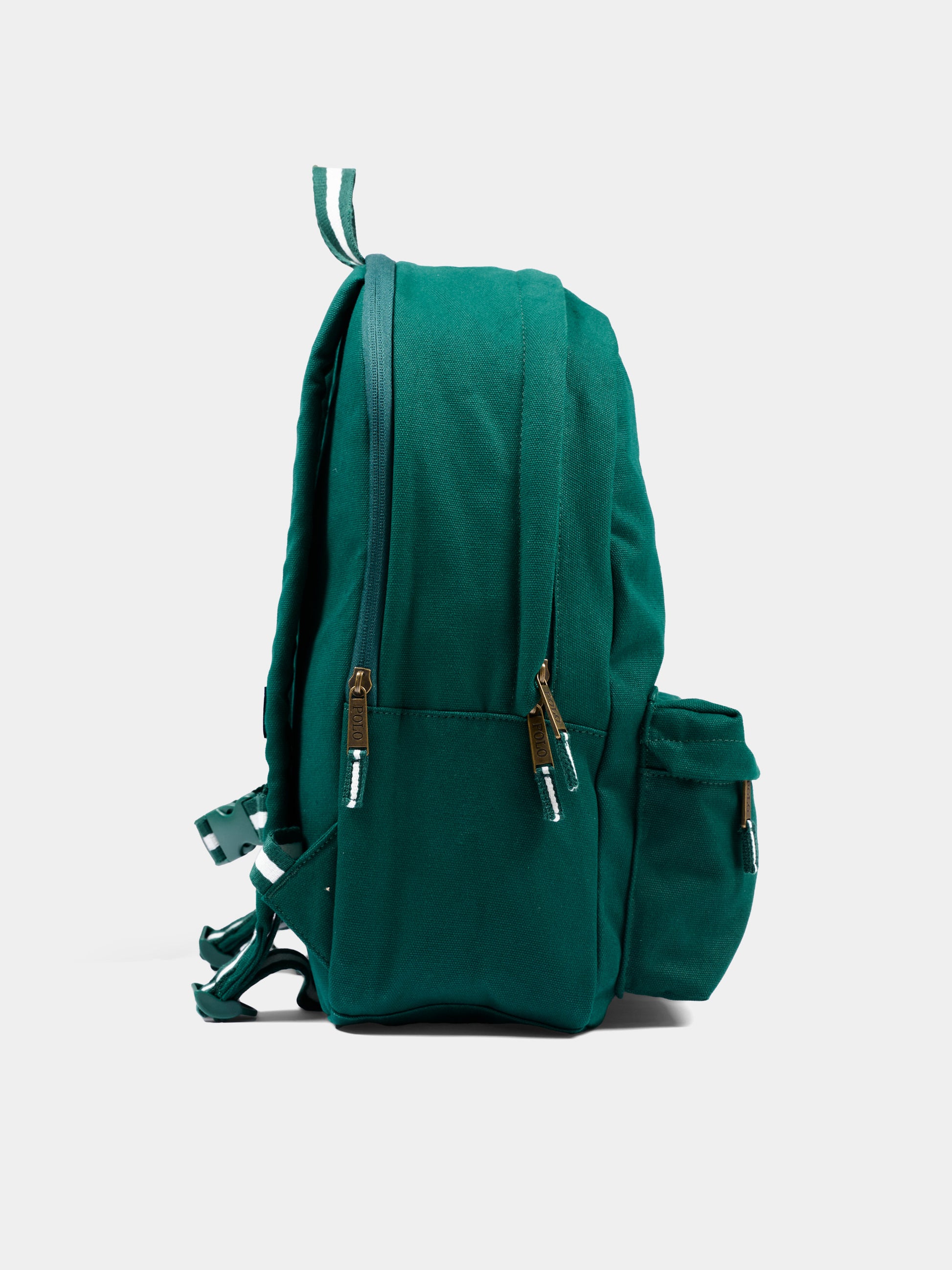 Zaino verde per bambino con ricamo,Ralph Lauren Kids,9AR195 F9K