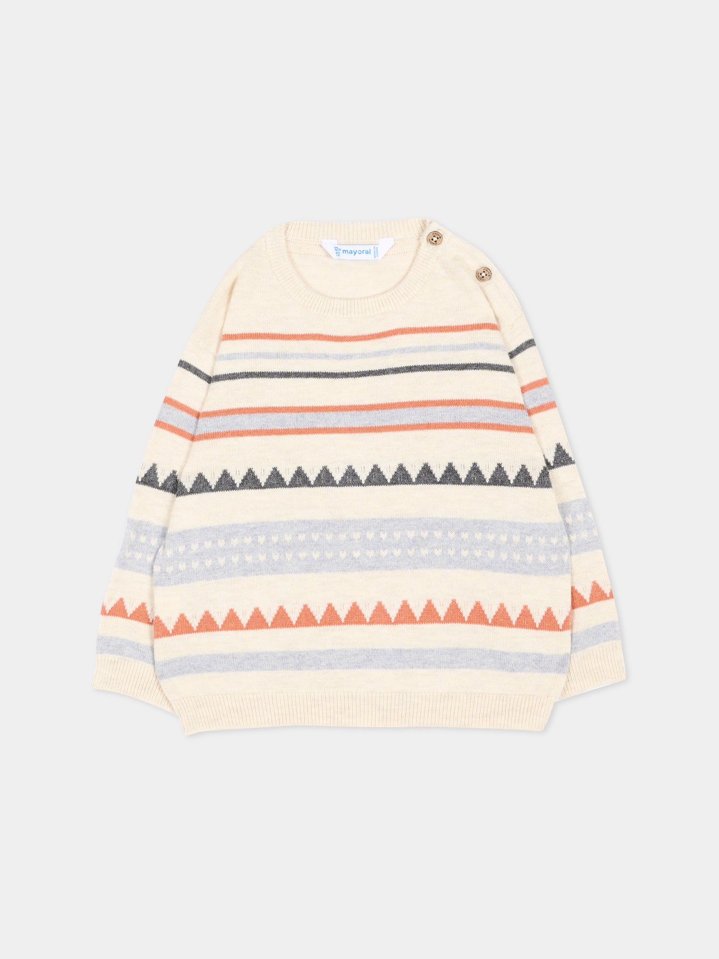 Maglione avorio per neonato,Mayoral,2373 082