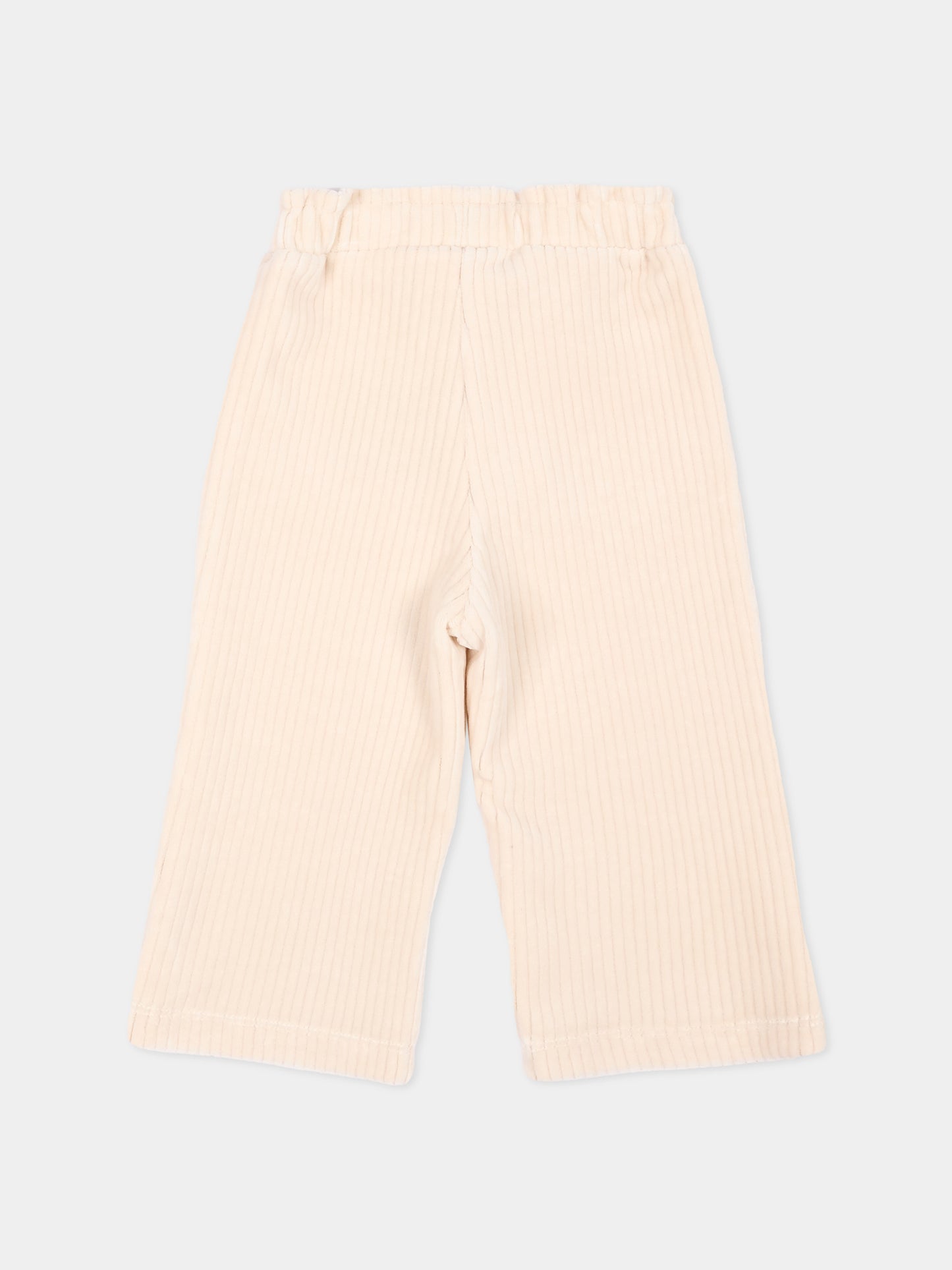 Pantaloni casual avorio per neonata,Mayoral,2537 032