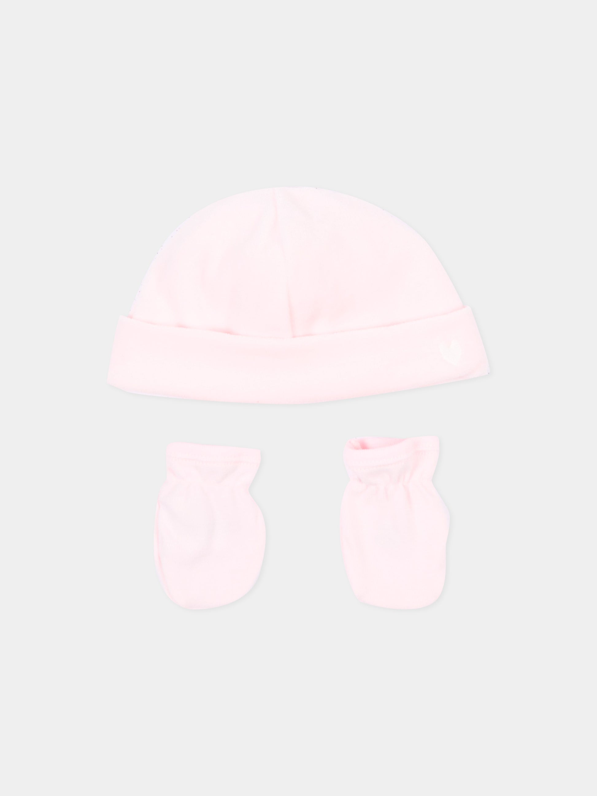 Set accessori rosa per neonata,Petit Bateau,A0G9R 00