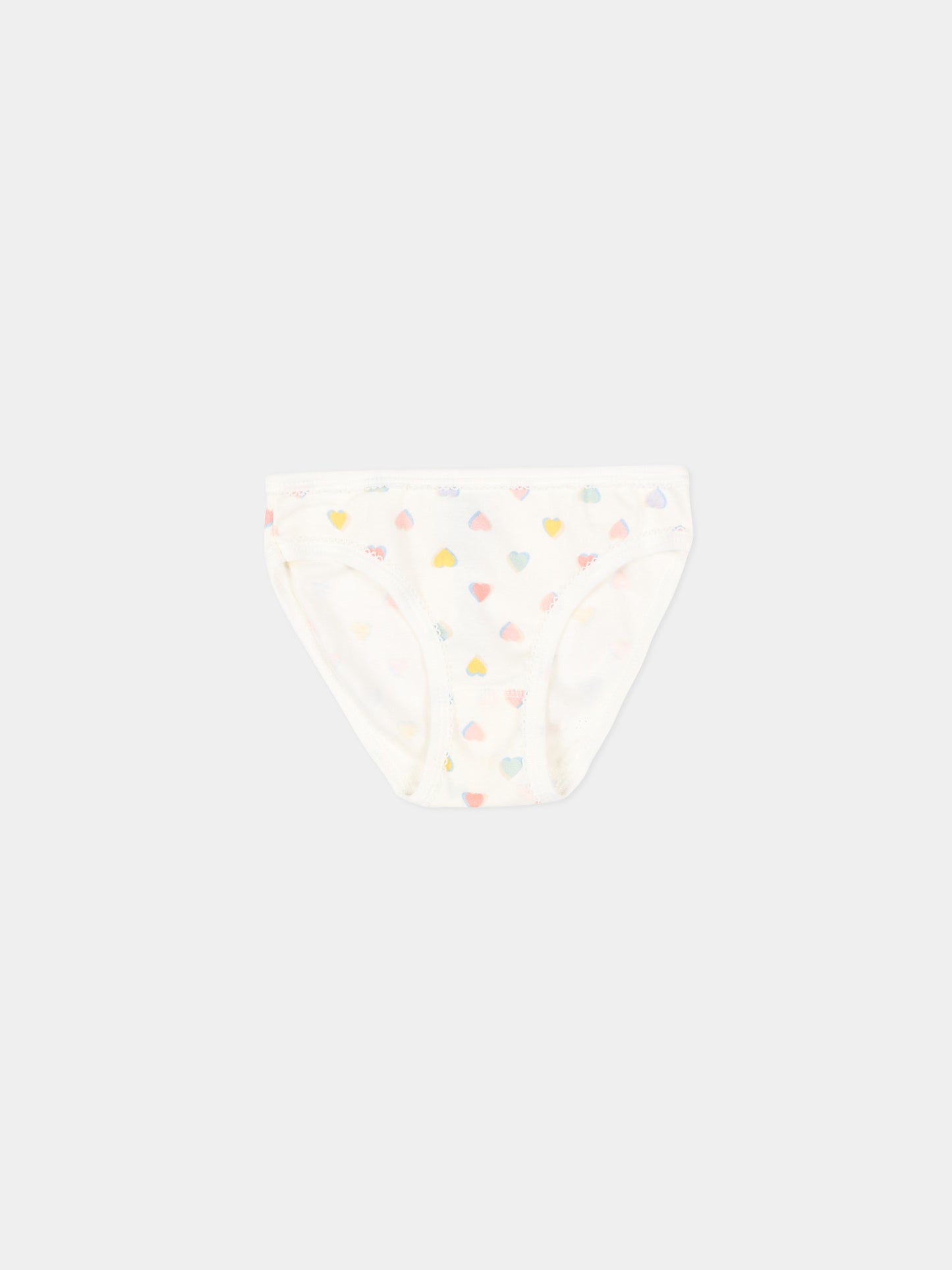 Slip multicolor per bambina con cuori,Petit Bateau,A0GNA 00