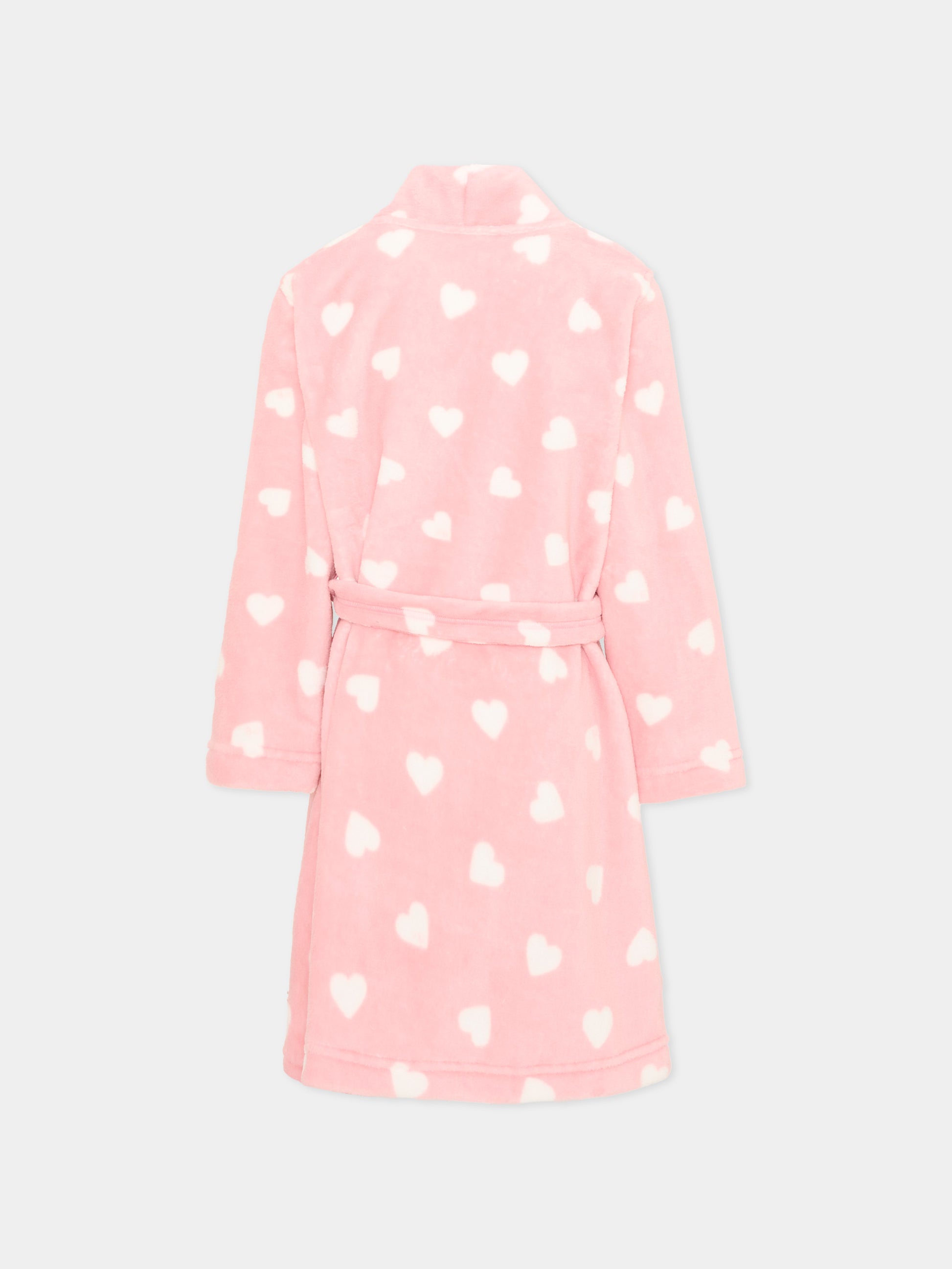 Vestaglia rosa per bambina a cuori,Petit Bateau,A0GDD 02