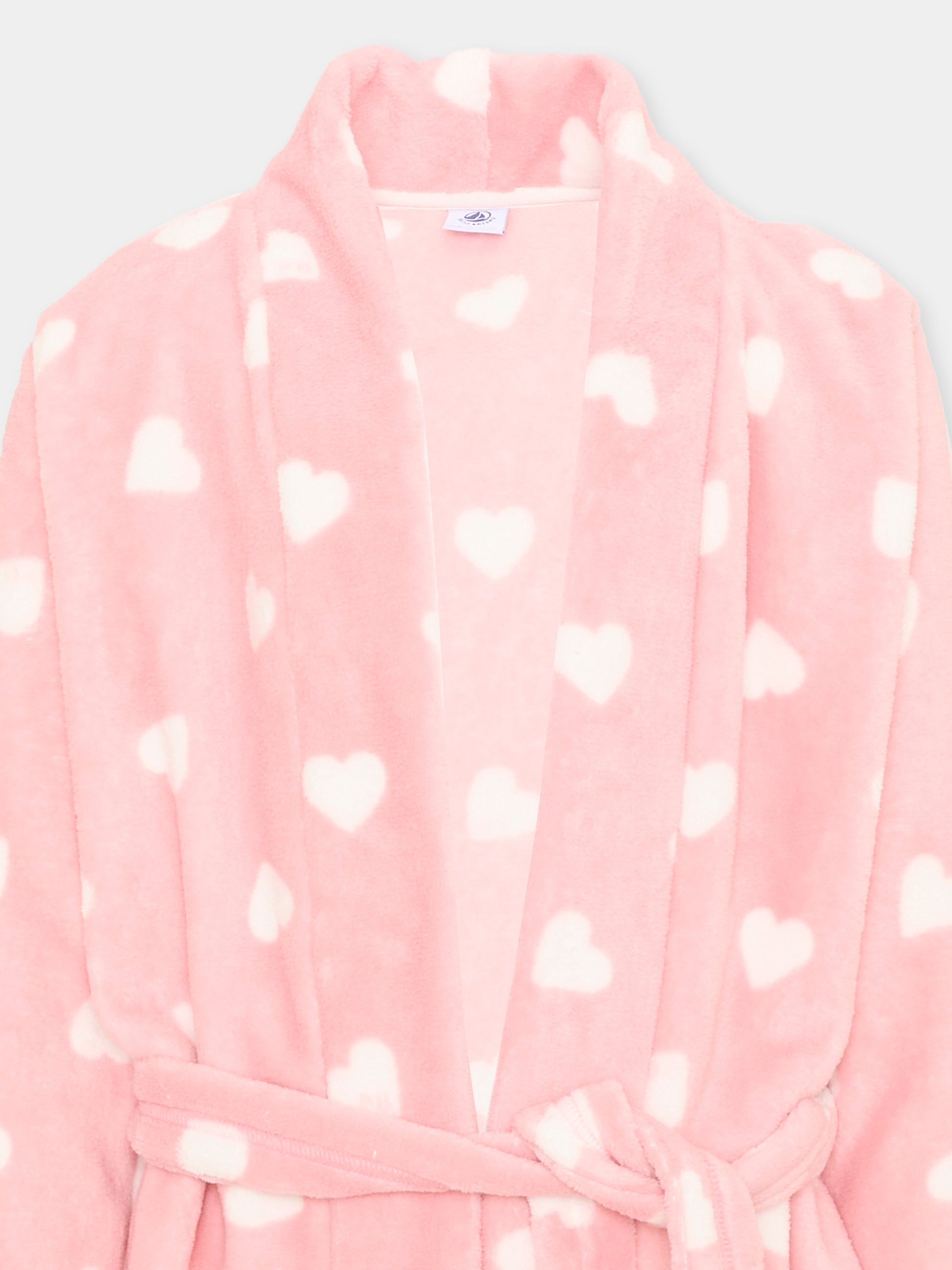 Vestaglia rosa per bambina a cuori,Petit Bateau,A0GDD 02