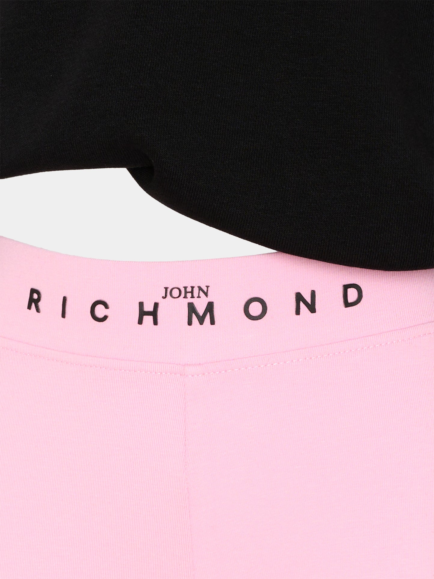 Completo sportivo nero per bambina con logo,Richmond,RGA26020CF BLACK/P.B. BLACK