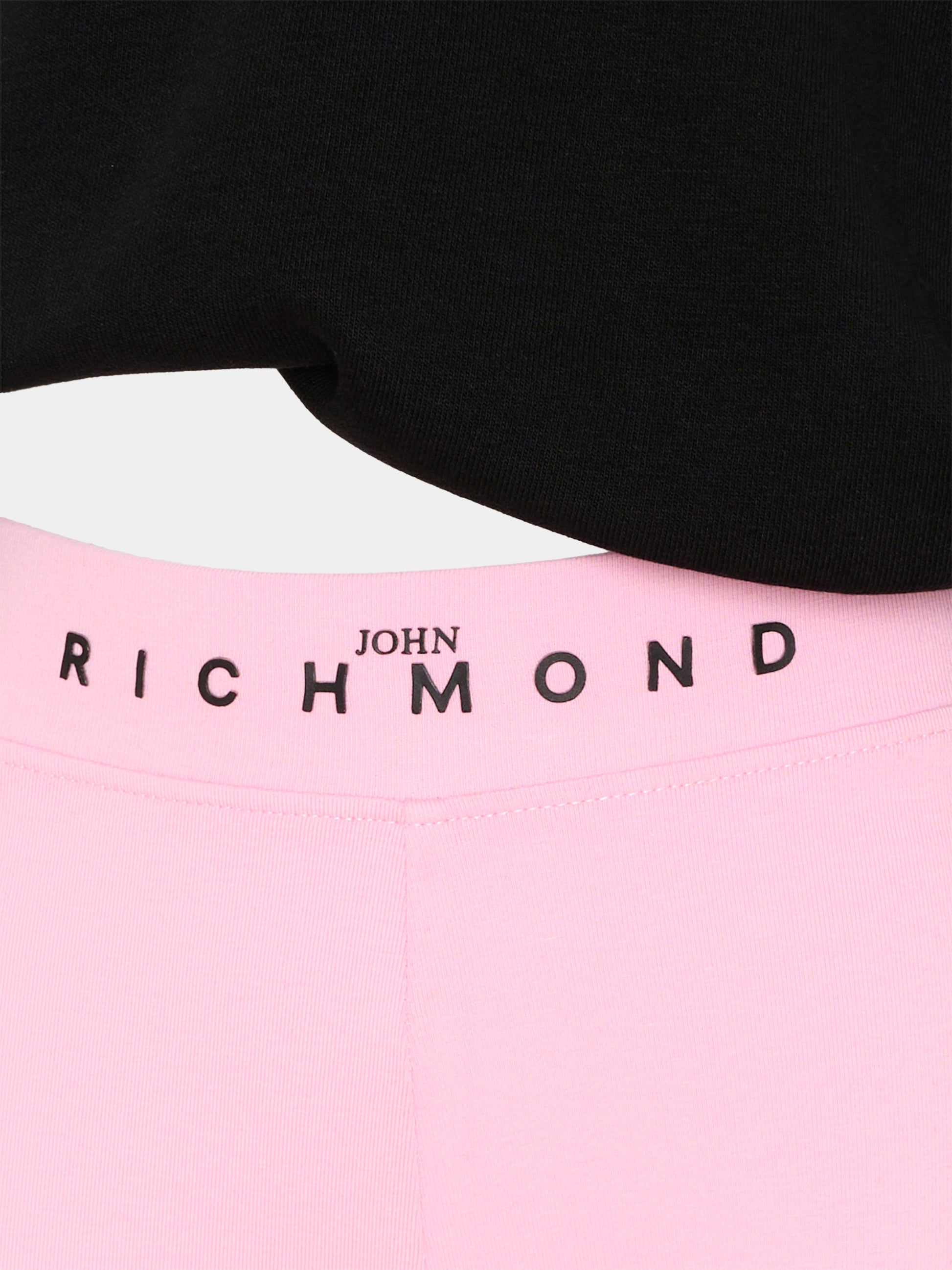 Completo sportivo nero per bambina con logo,Richmond,RGA26020CF BLACK/P.B. BLACK