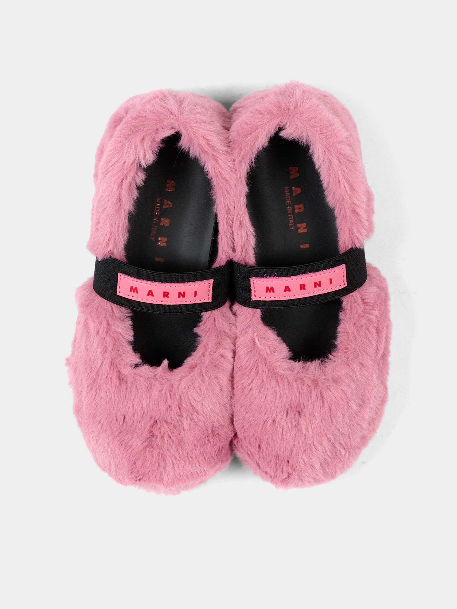 Ballerine rosa per bambina con logo,Marni Kids,83786 VAR4