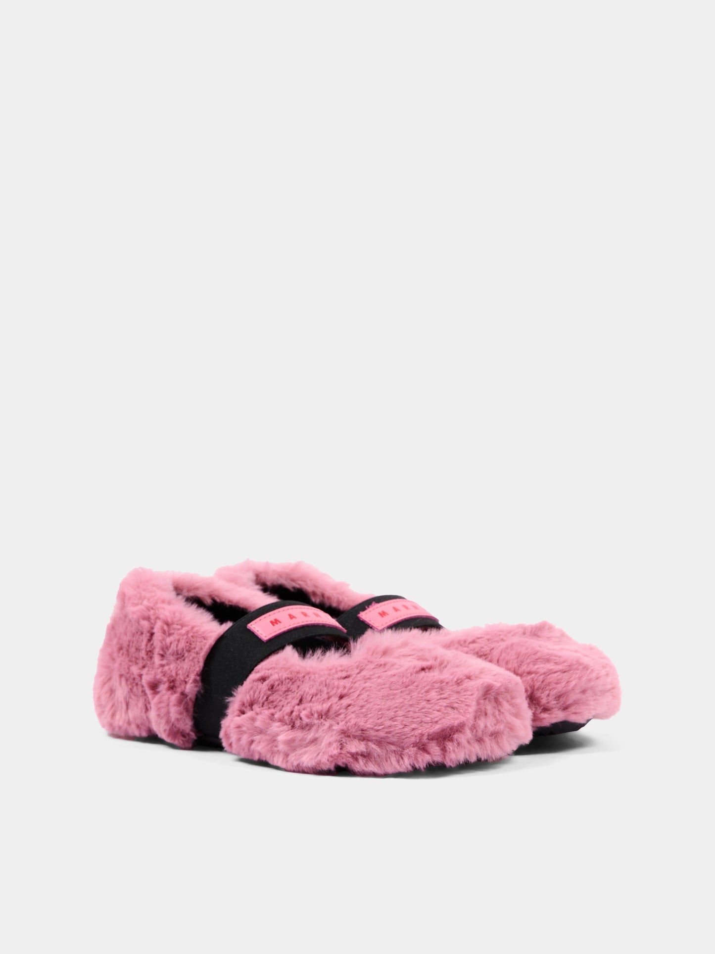 Ballerine rosa per bambina con logo,Marni Kids,83786 VAR4