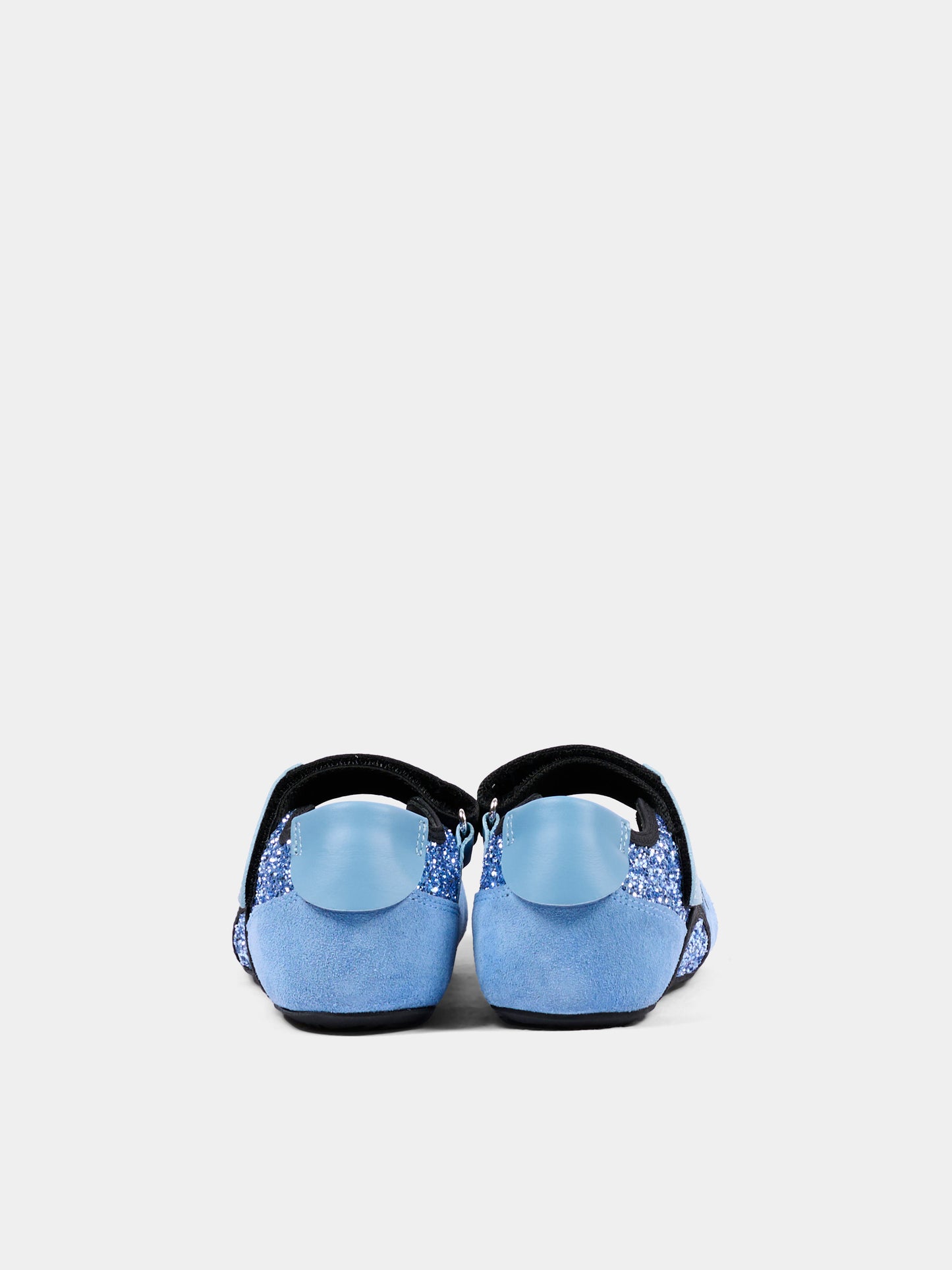 Ballerine celeste per bambina con logo,Marni Kids,83788 VAR3