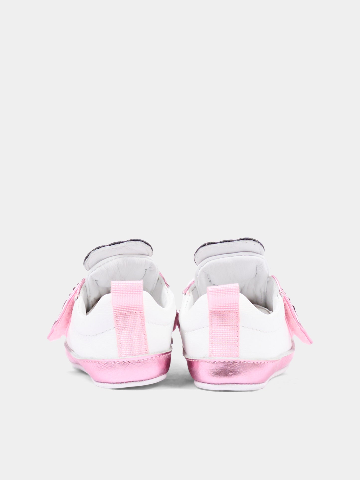 Sneakers rosa per neonata con logo,Moschino Kids,84067 VAR1
