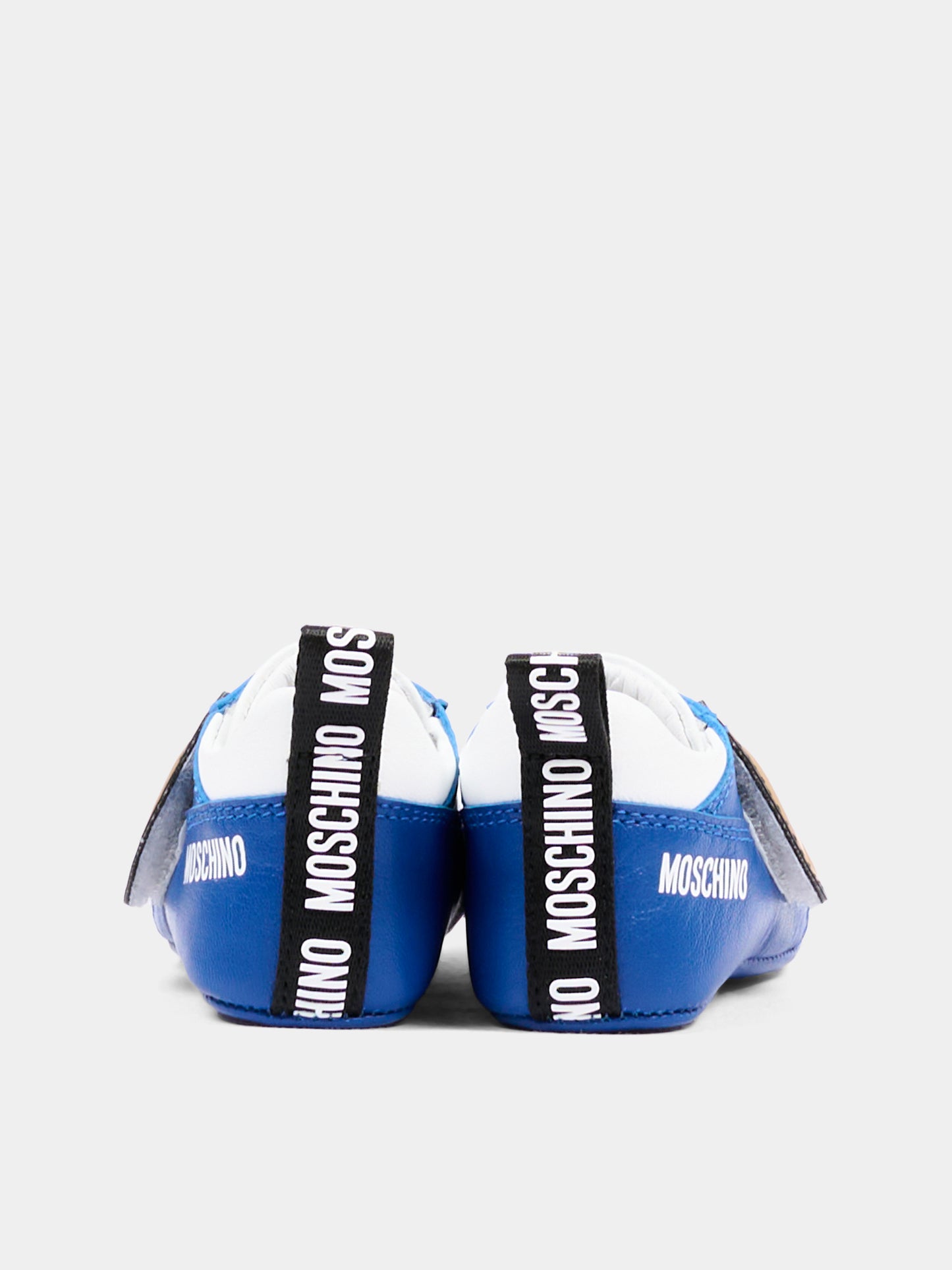 Sneakers blu per neonato con Teddy Bear,Moschino Kids,84066 VAR6