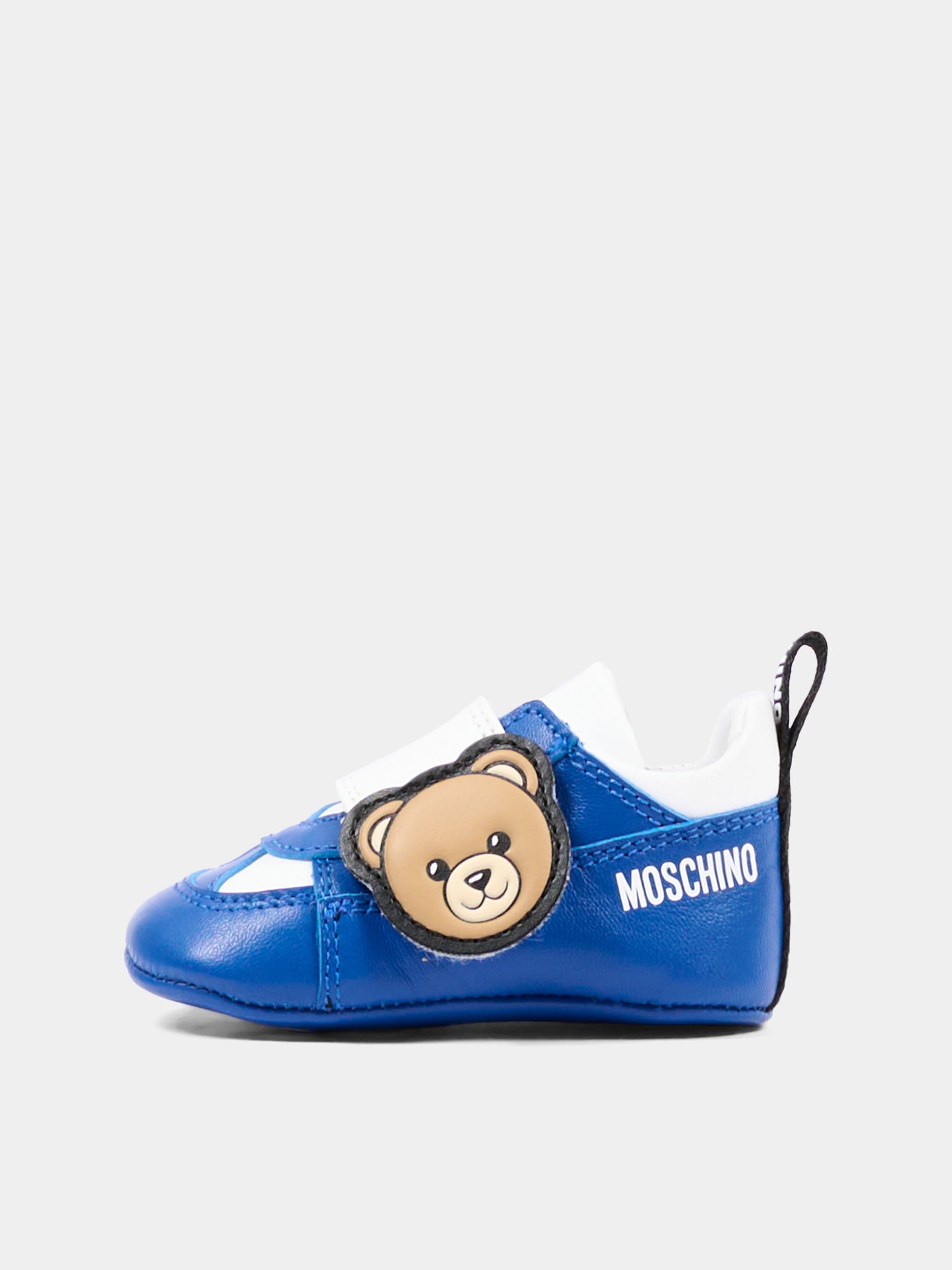 Sneakers blu per neonato con Teddy Bear,Moschino Kids,84066 VAR6