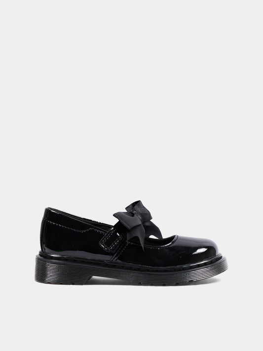Ballerine nere Maccy per bambina in vernice,Dr. Martens,MACCY II J 21776001 BLACK PATENT LAMPER